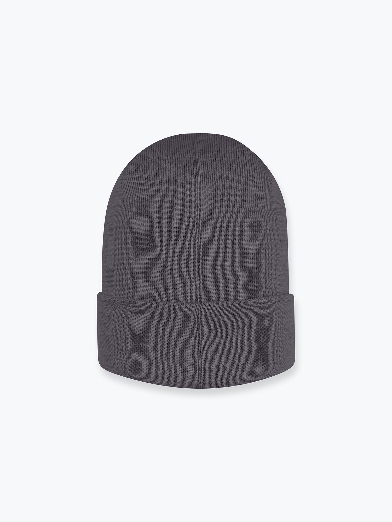 Graphite melange Fine knit merino wool beanie