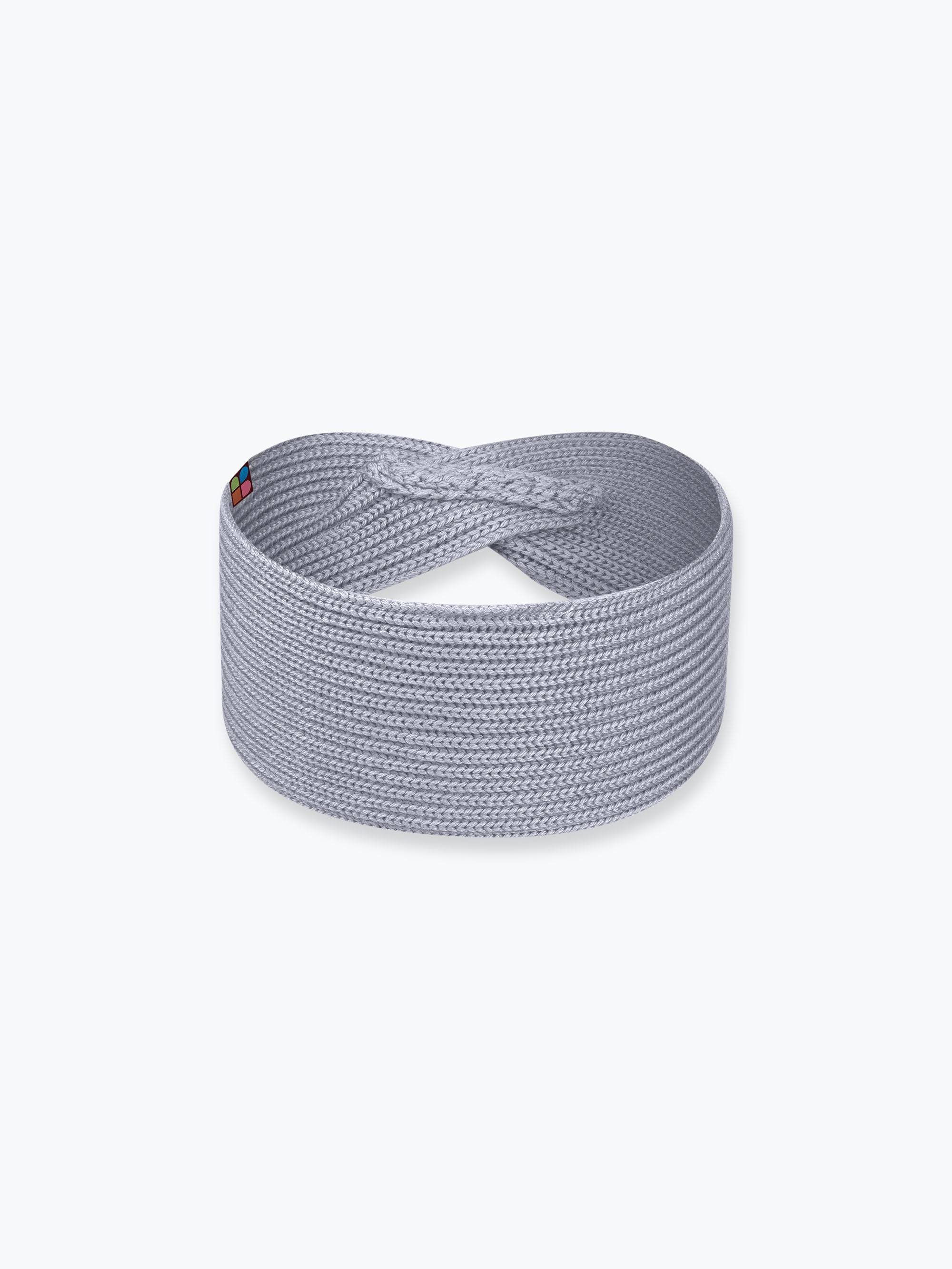 Grey melange merino wool headband