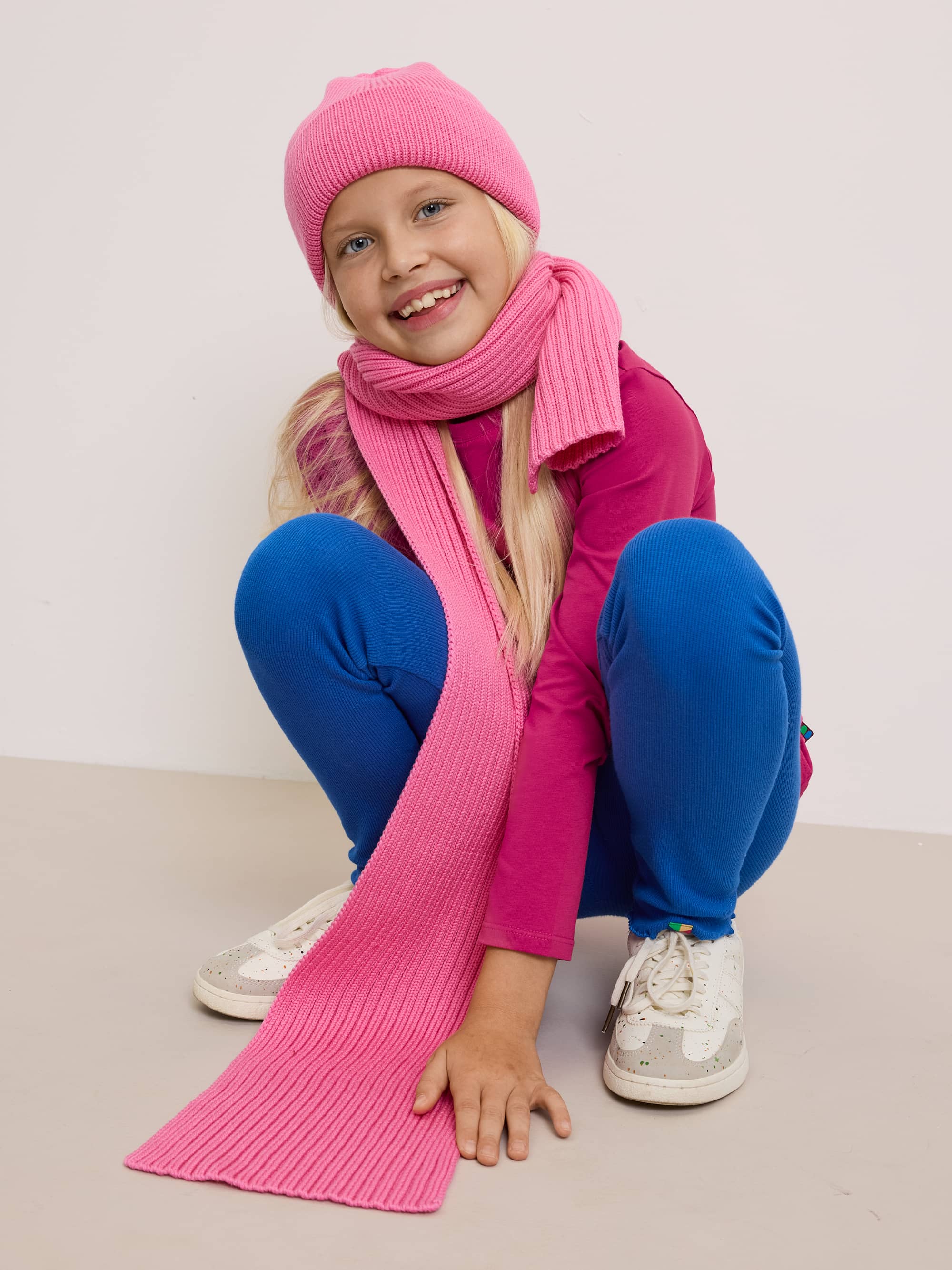 Pastel pink Merino Wool Scraf