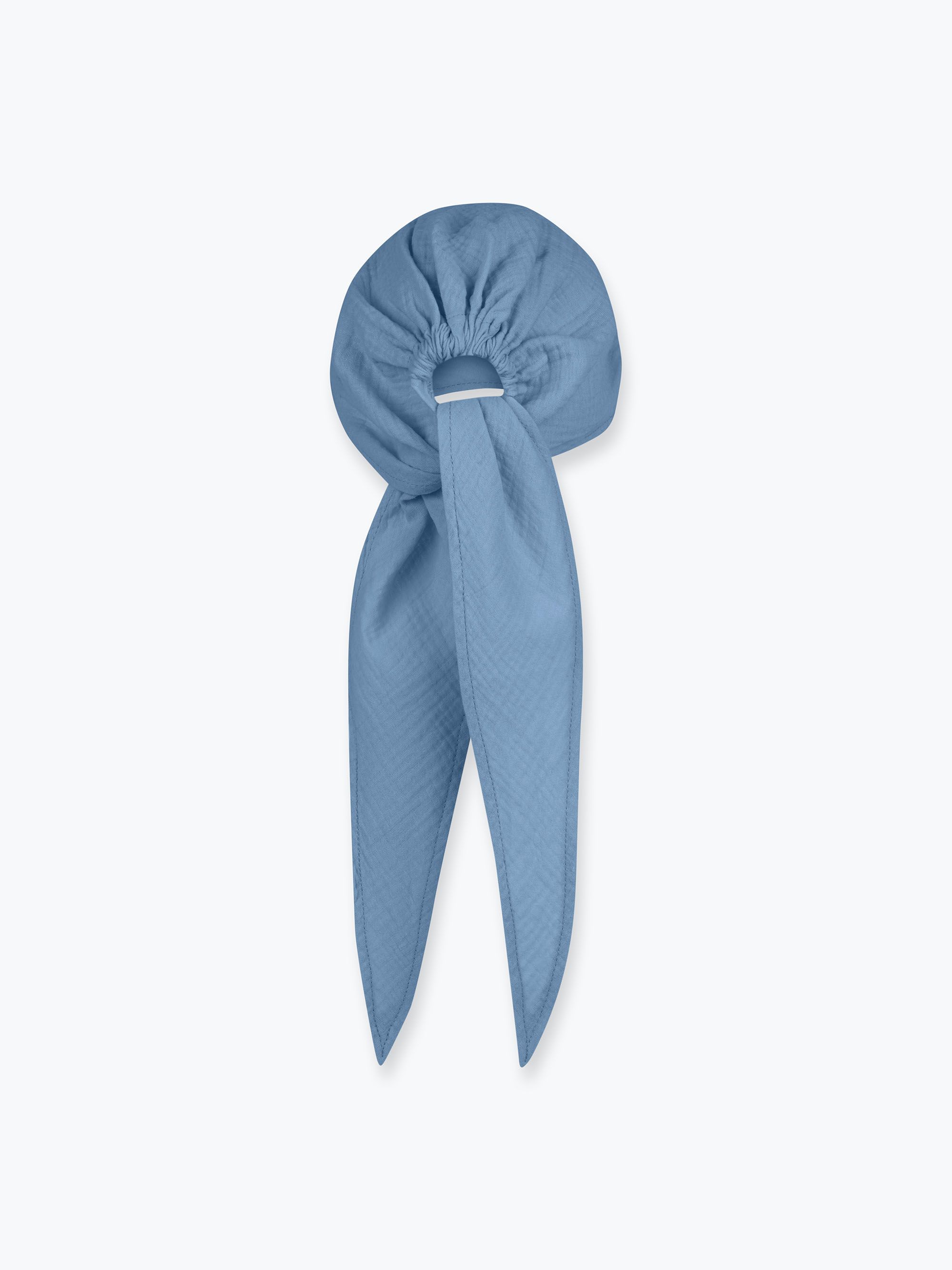 Błękitna bandana muślinowa