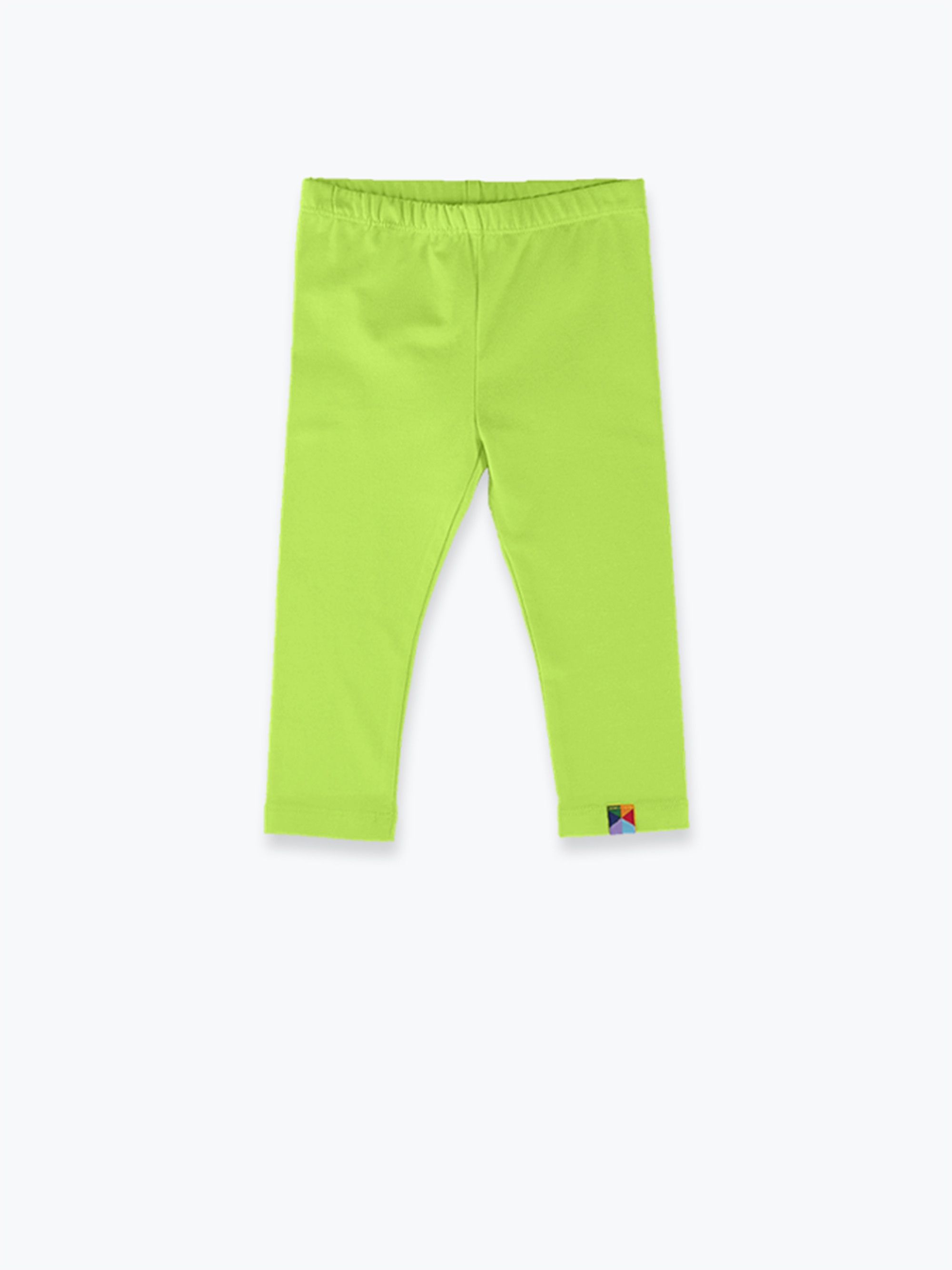 Limonkowe legginsy 3/4