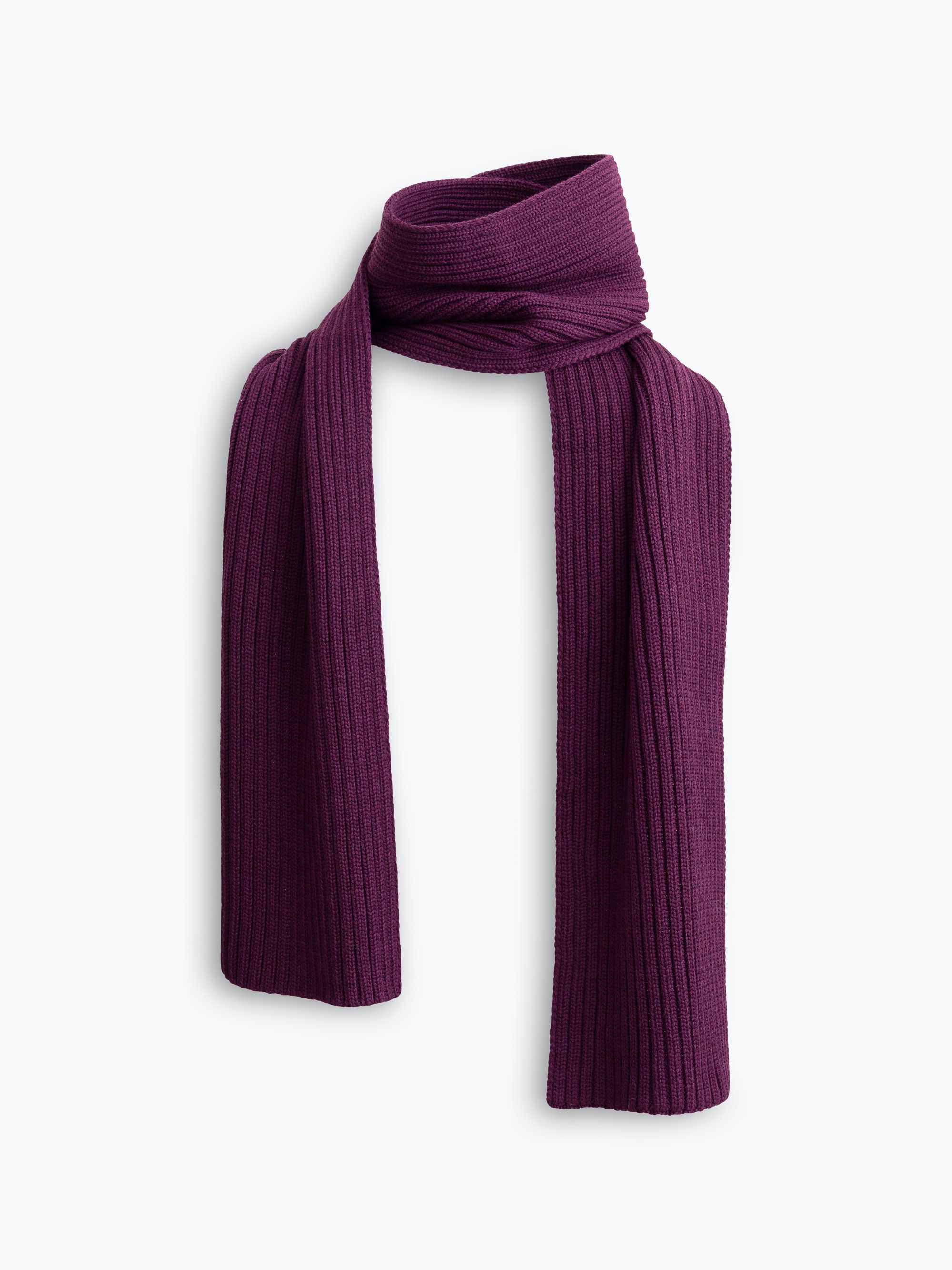 Aubergine Merino Wool Scraf