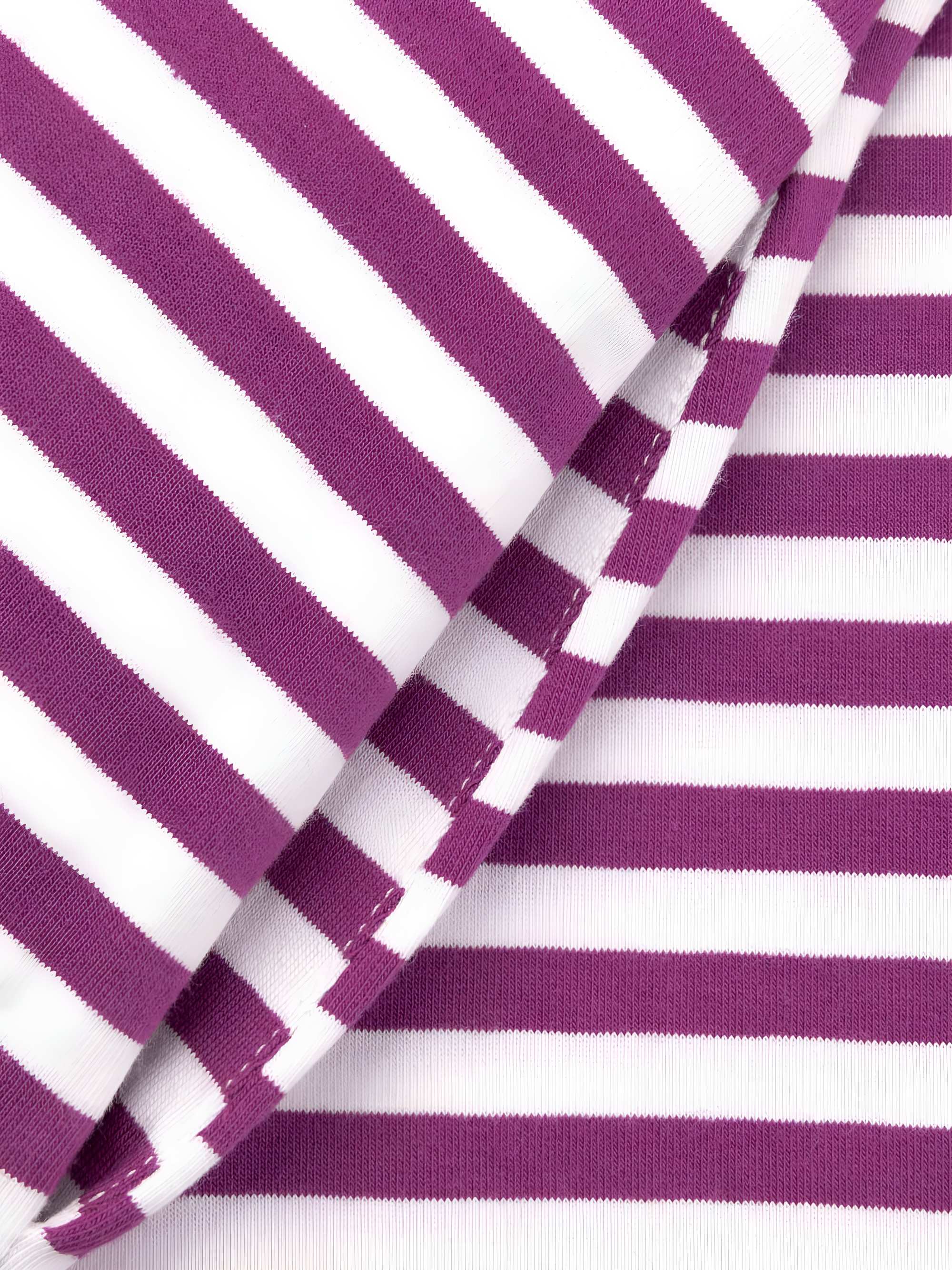 Violet stripes striped summer dress Women