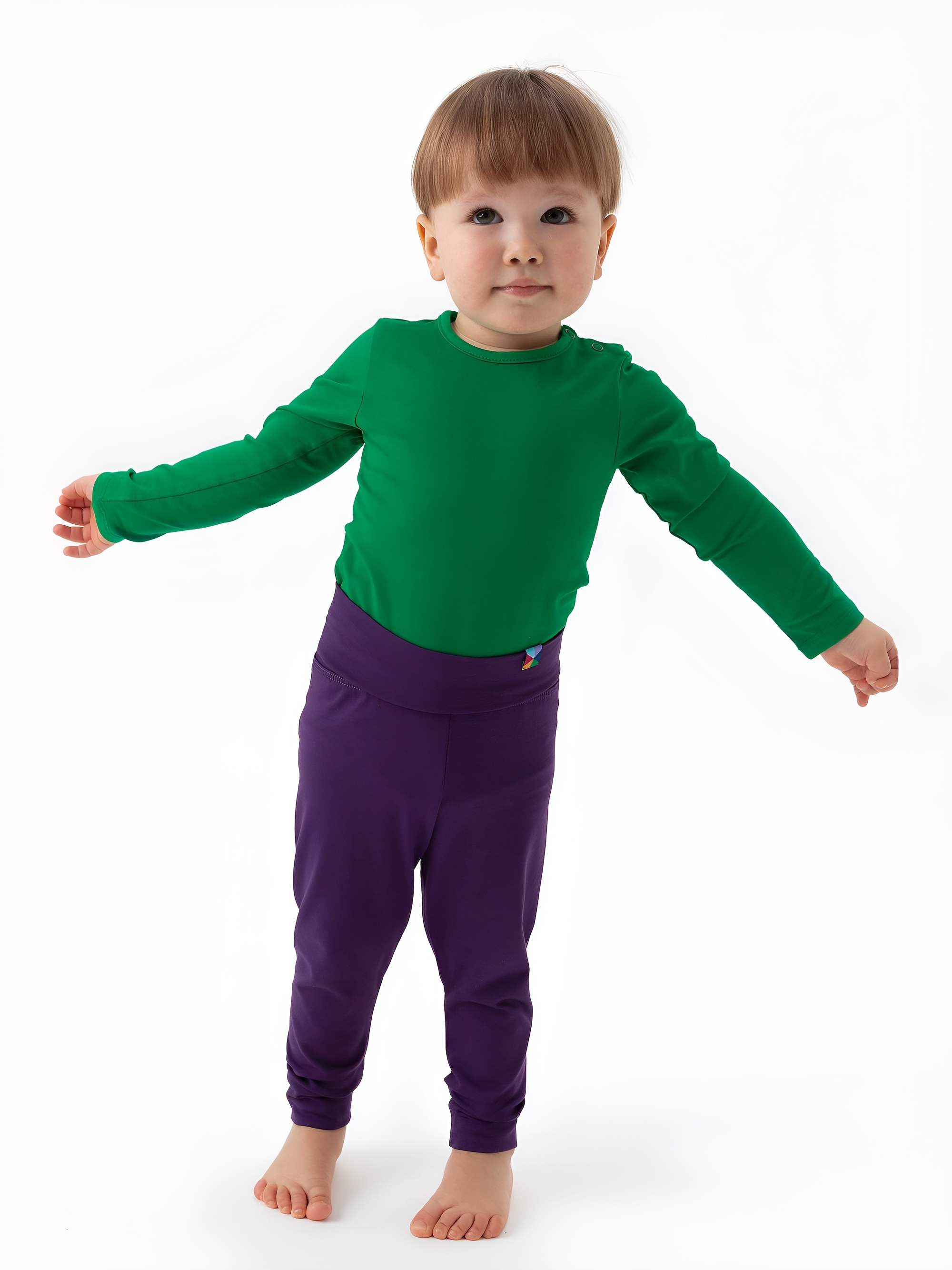Violet jersey pants