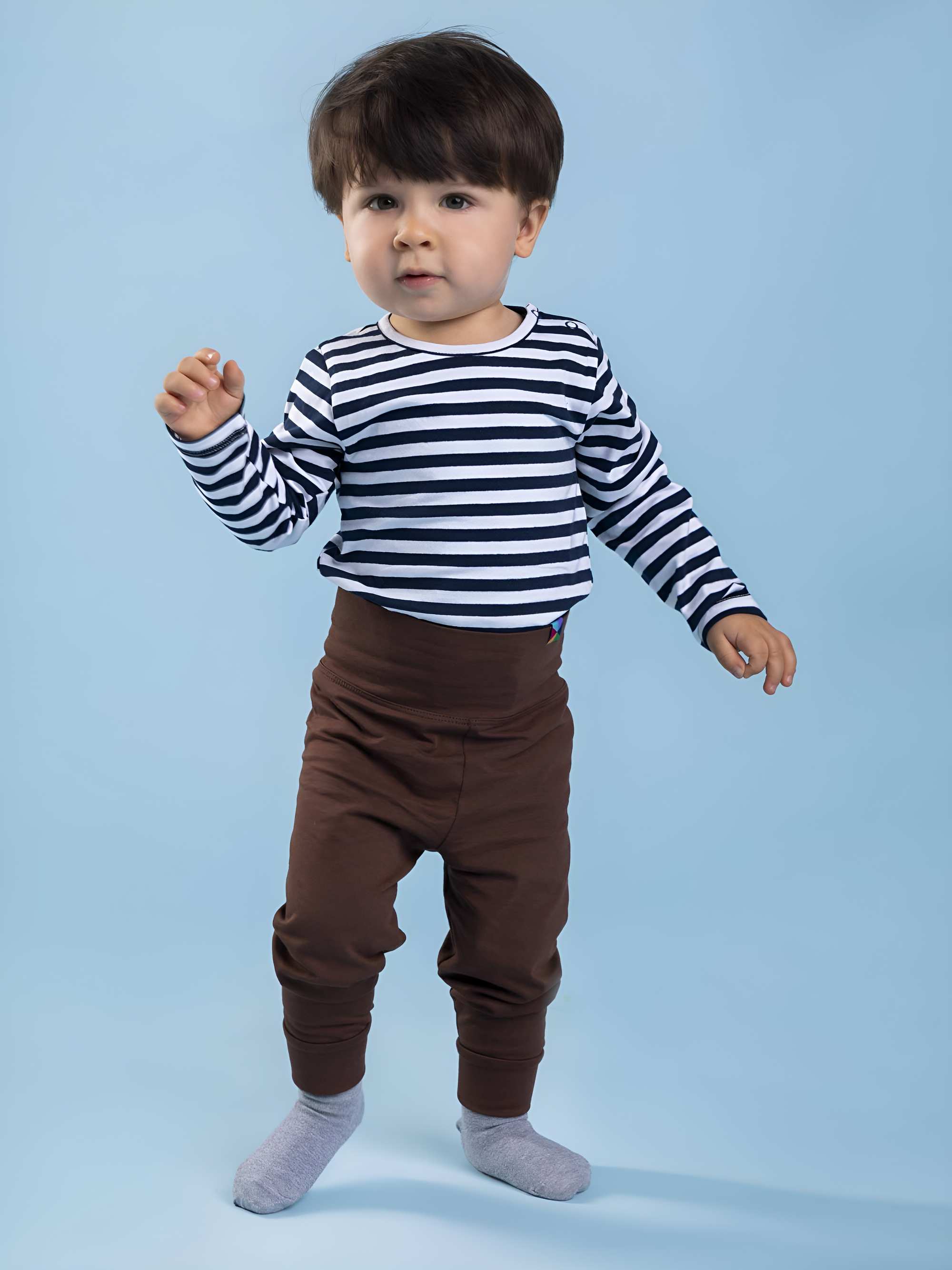 Brown jersey pants
