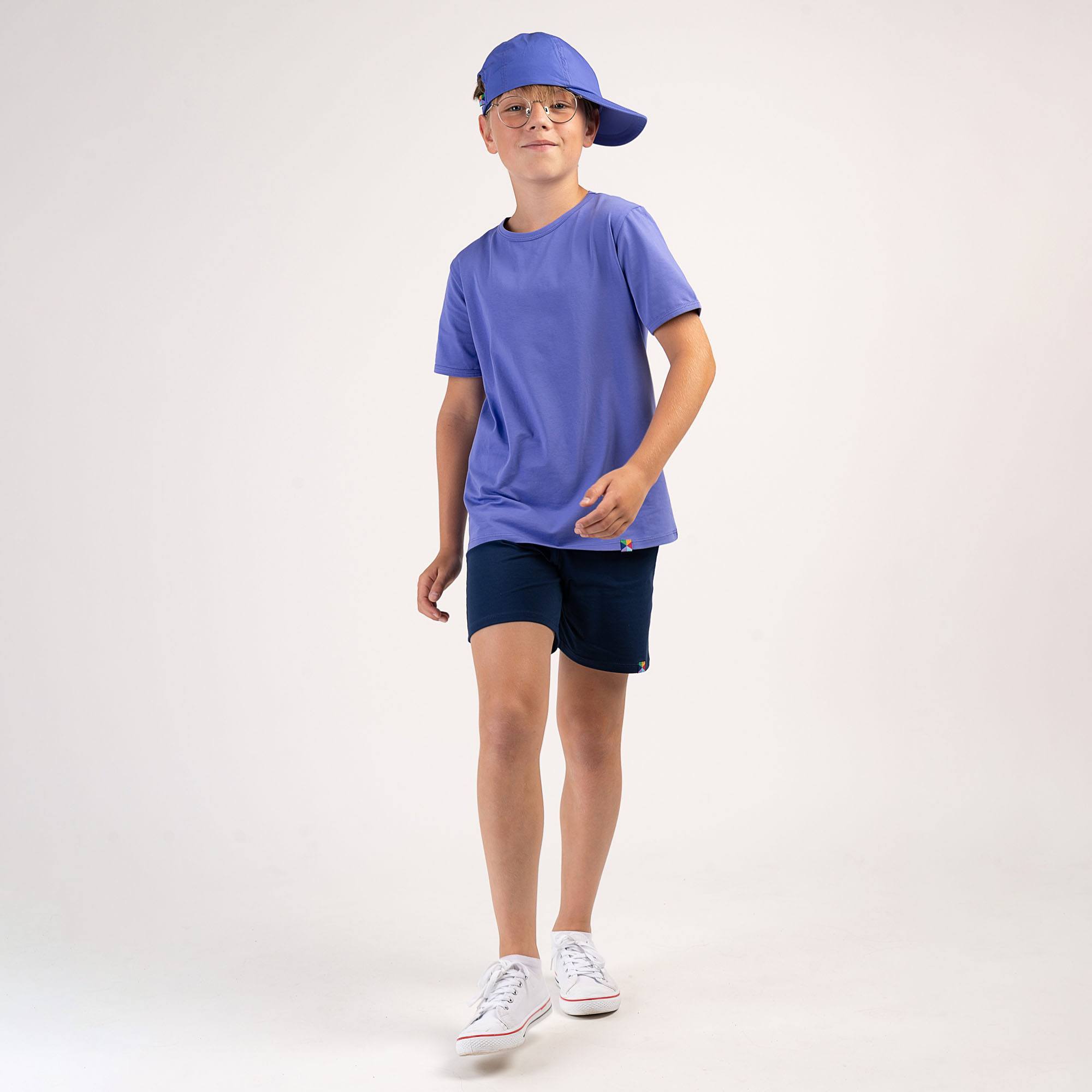 Barwinkowa koszulka z krótkim rękawem Junior
