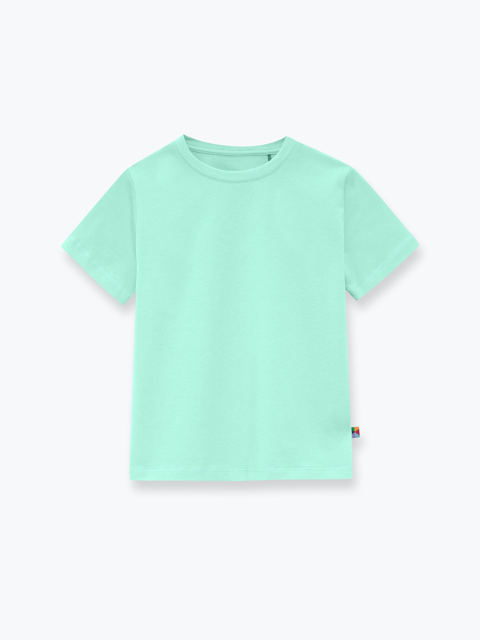 Miętowy T-shirt ze ściągaczem