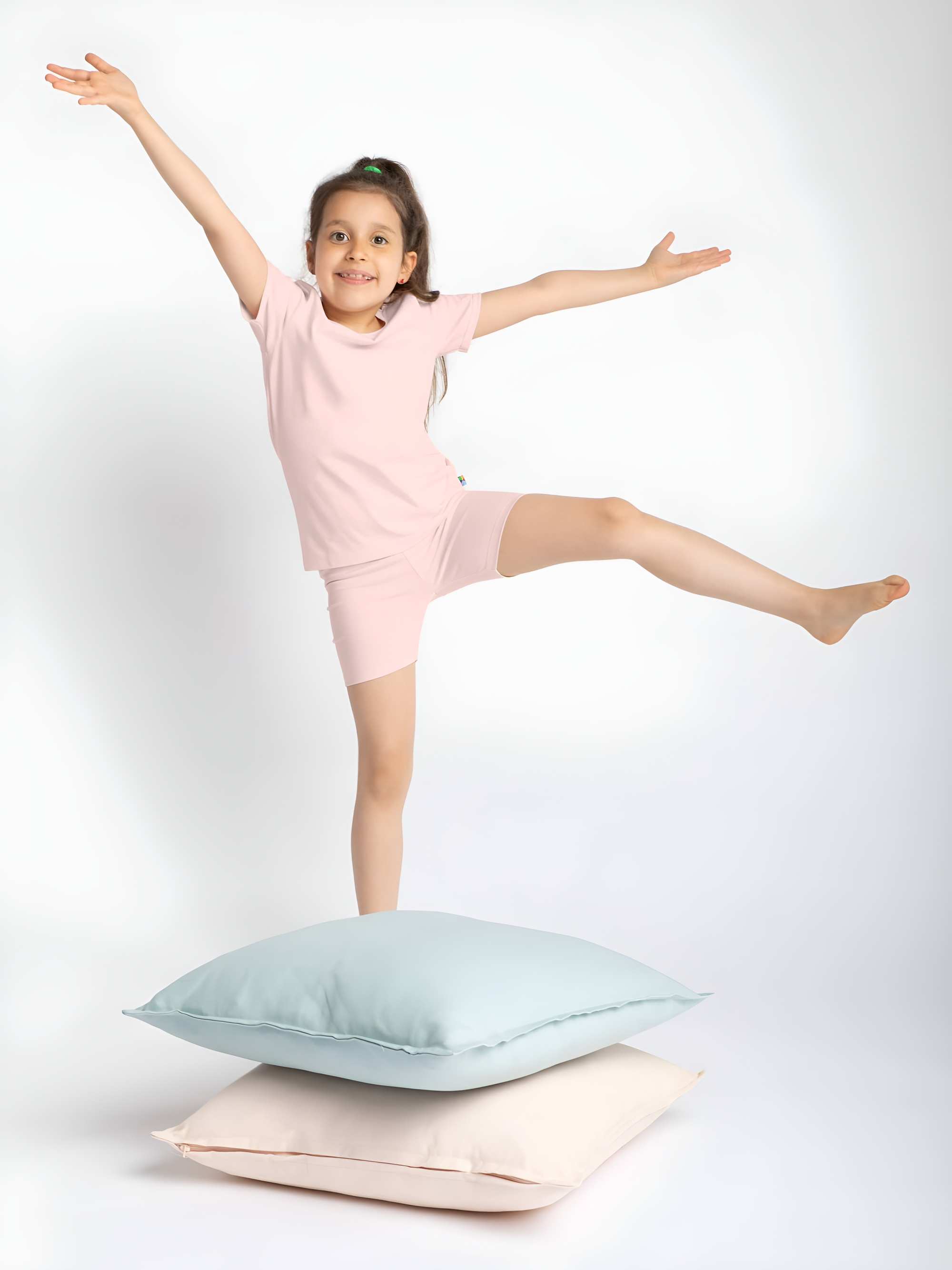 Light pink short sleeve pyjamas