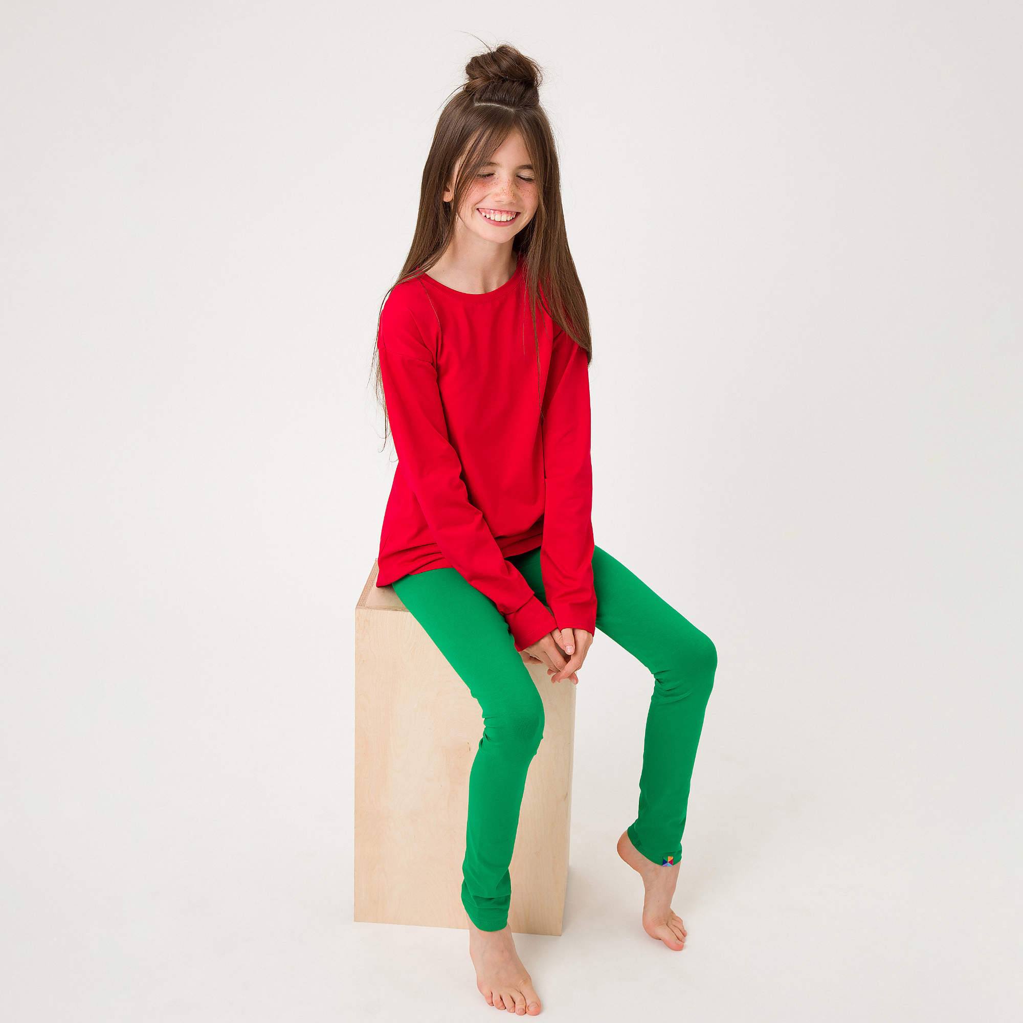 Zielone legginsy Junior