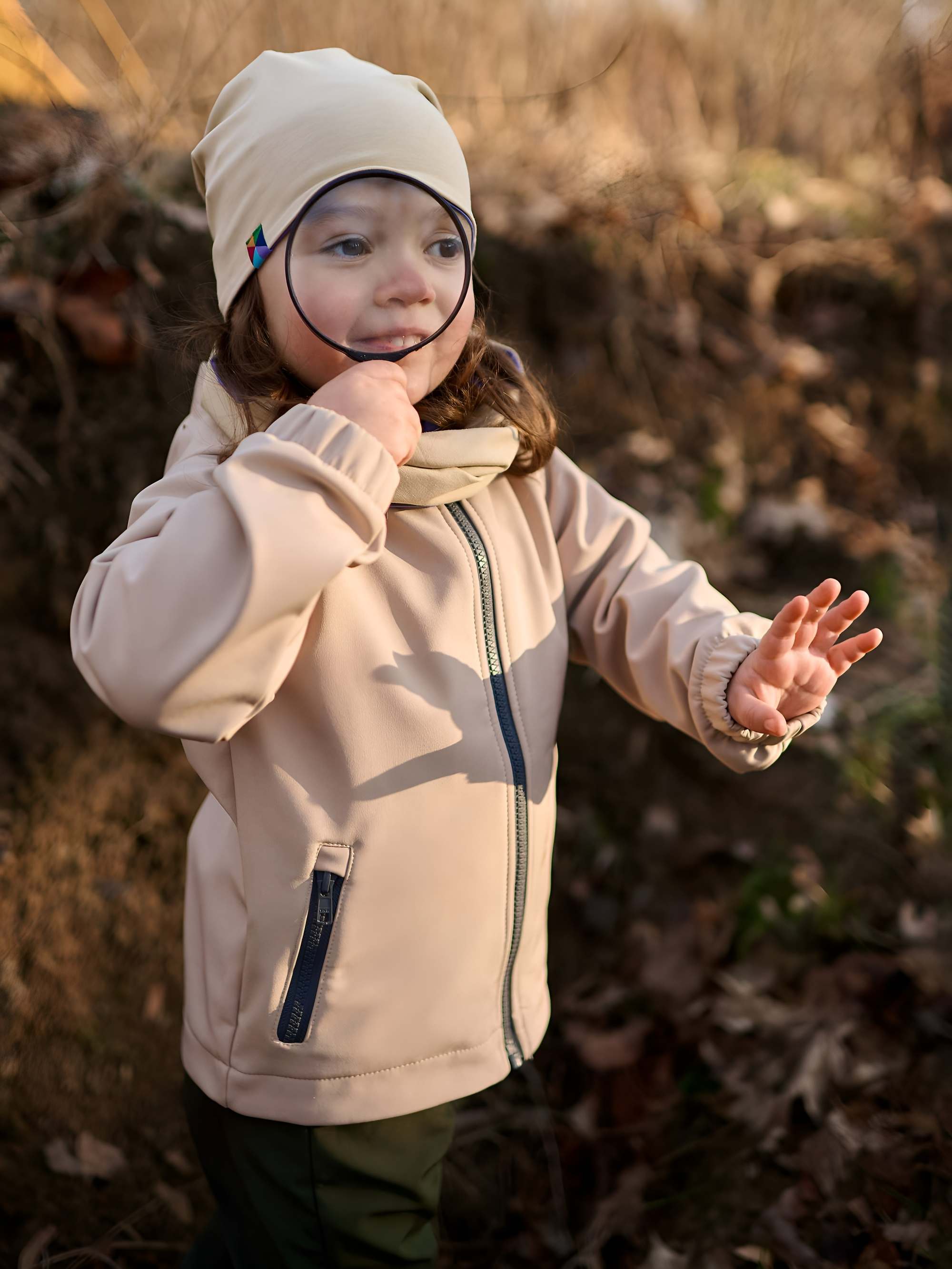 Beżowa kurtka softshell