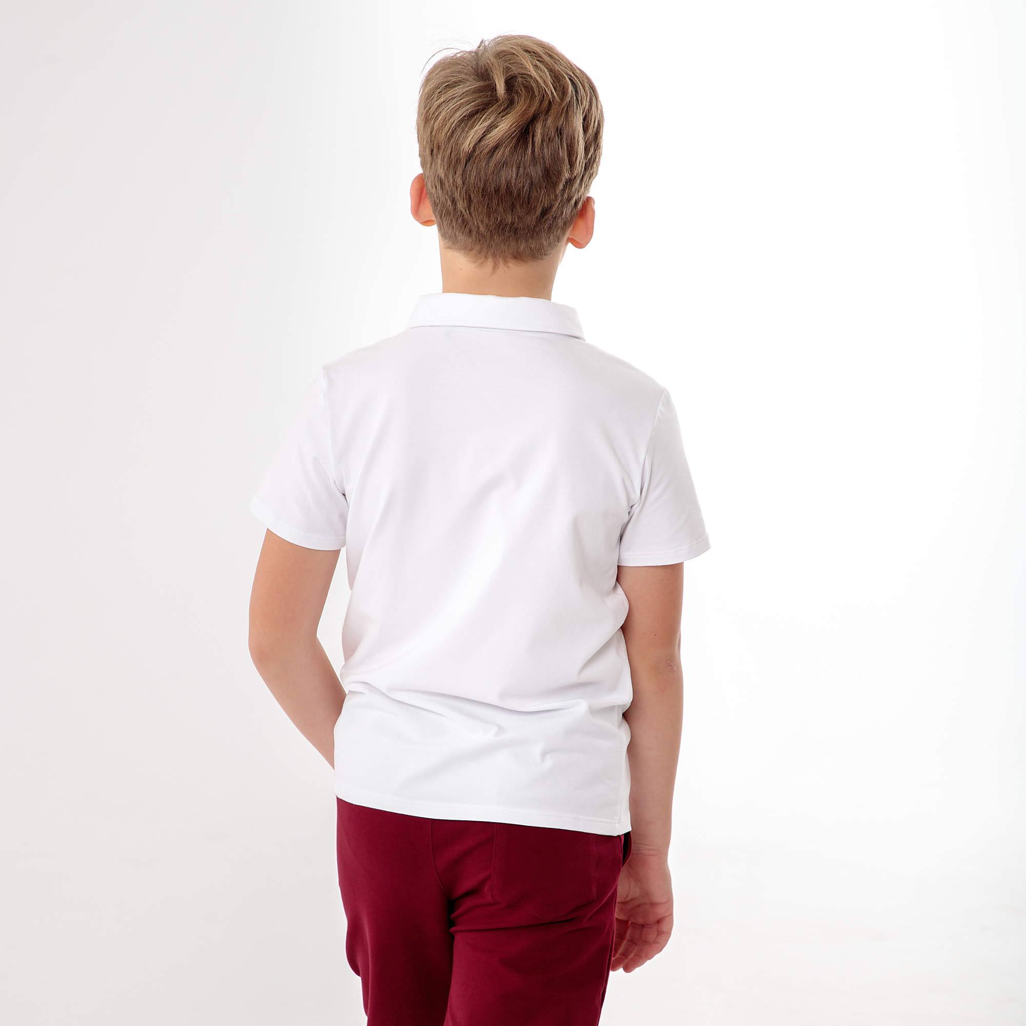 Biała koszulka polo Junior