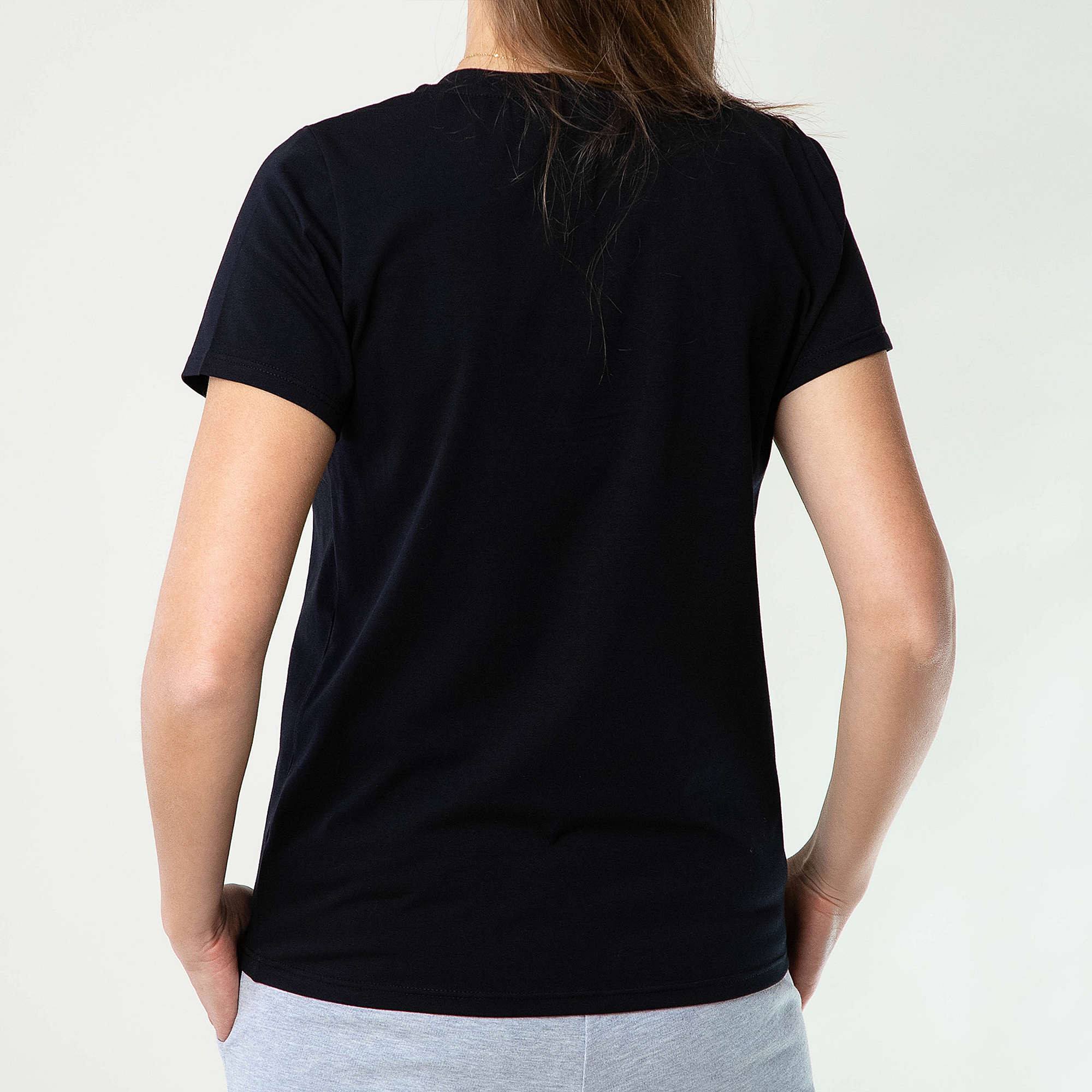 Czarny T-shirt damski