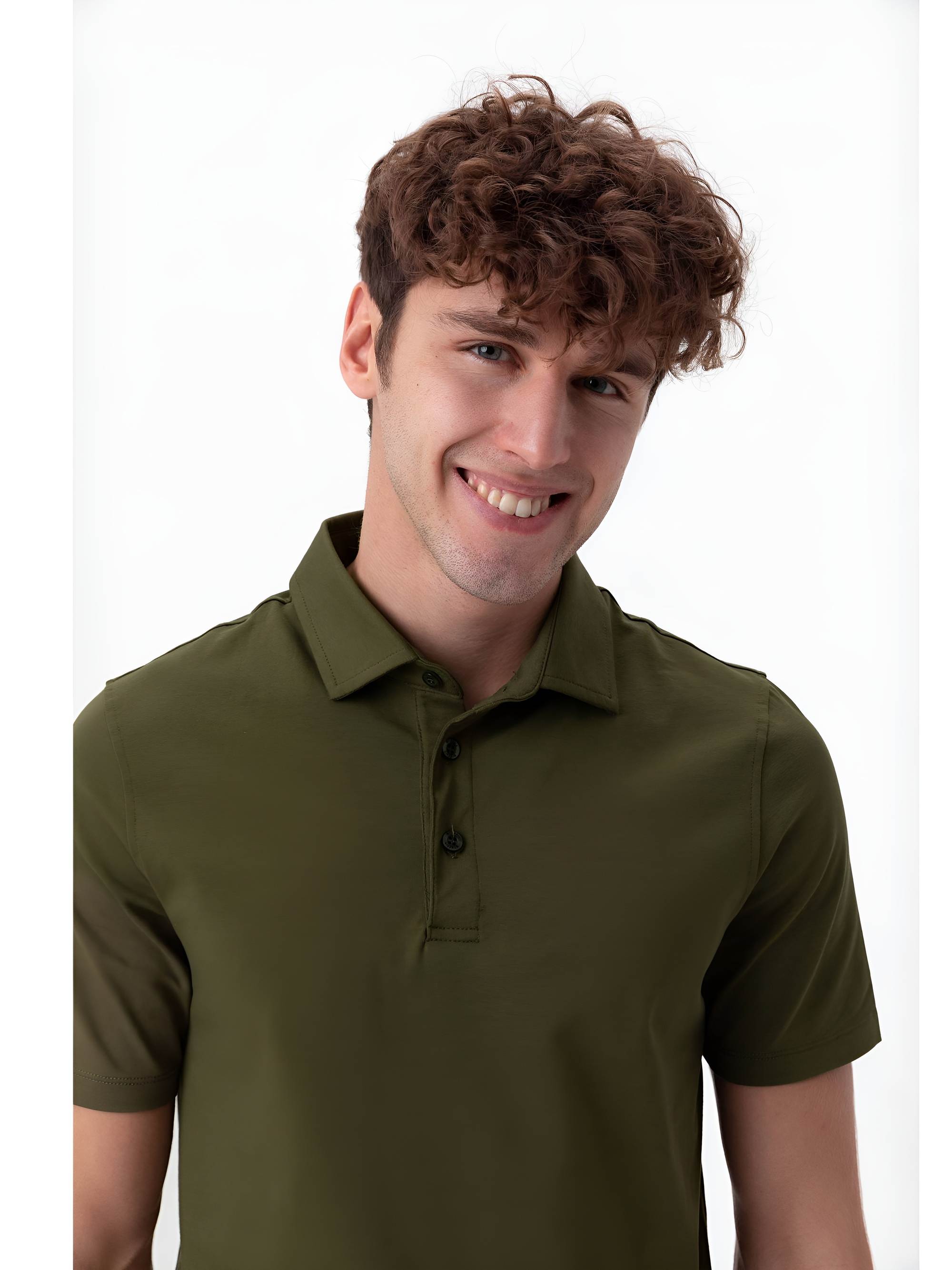 Khaki koszulka Polo męska