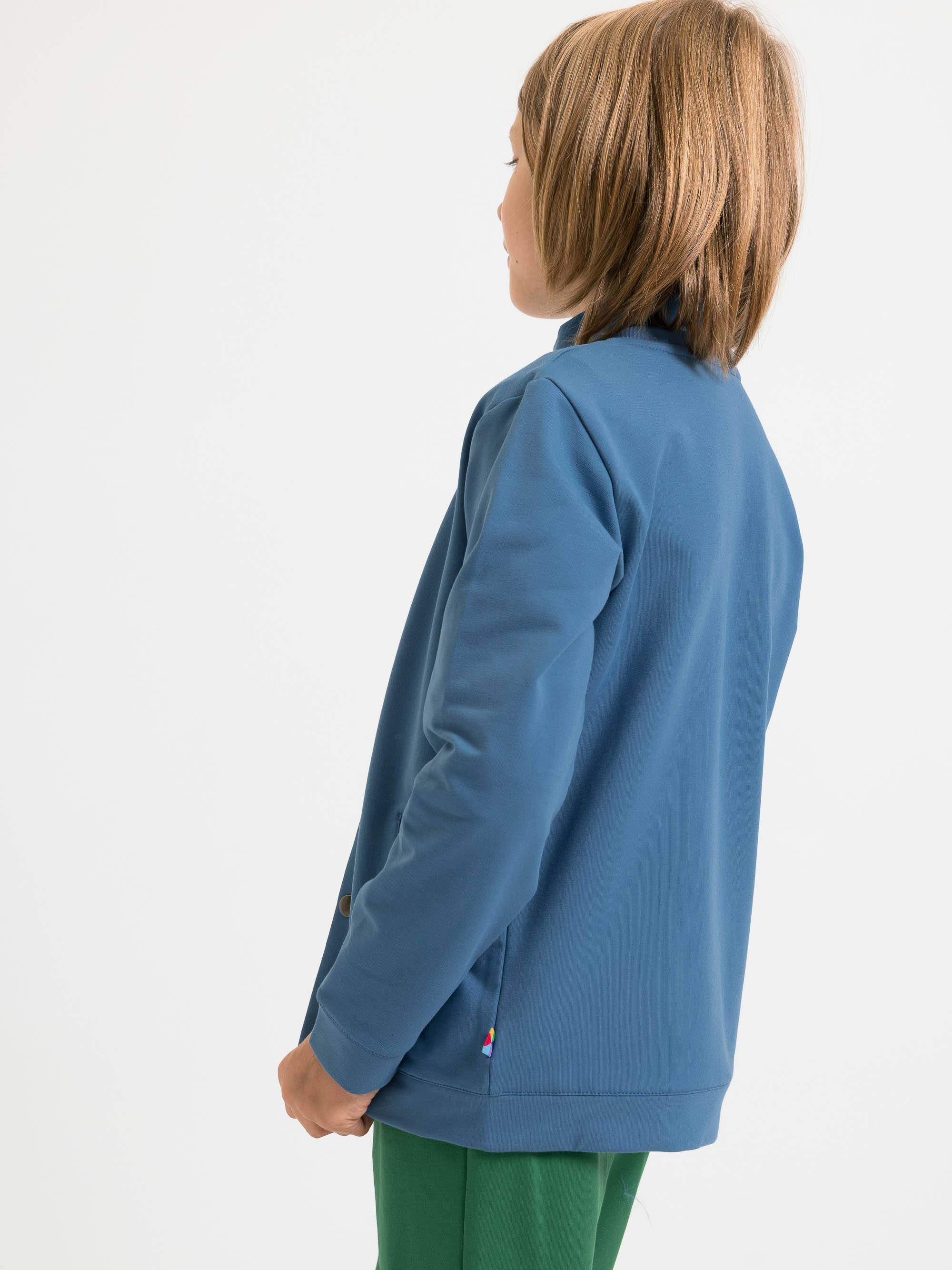Ciemnoniebieska bluza bomber z kieszeniami