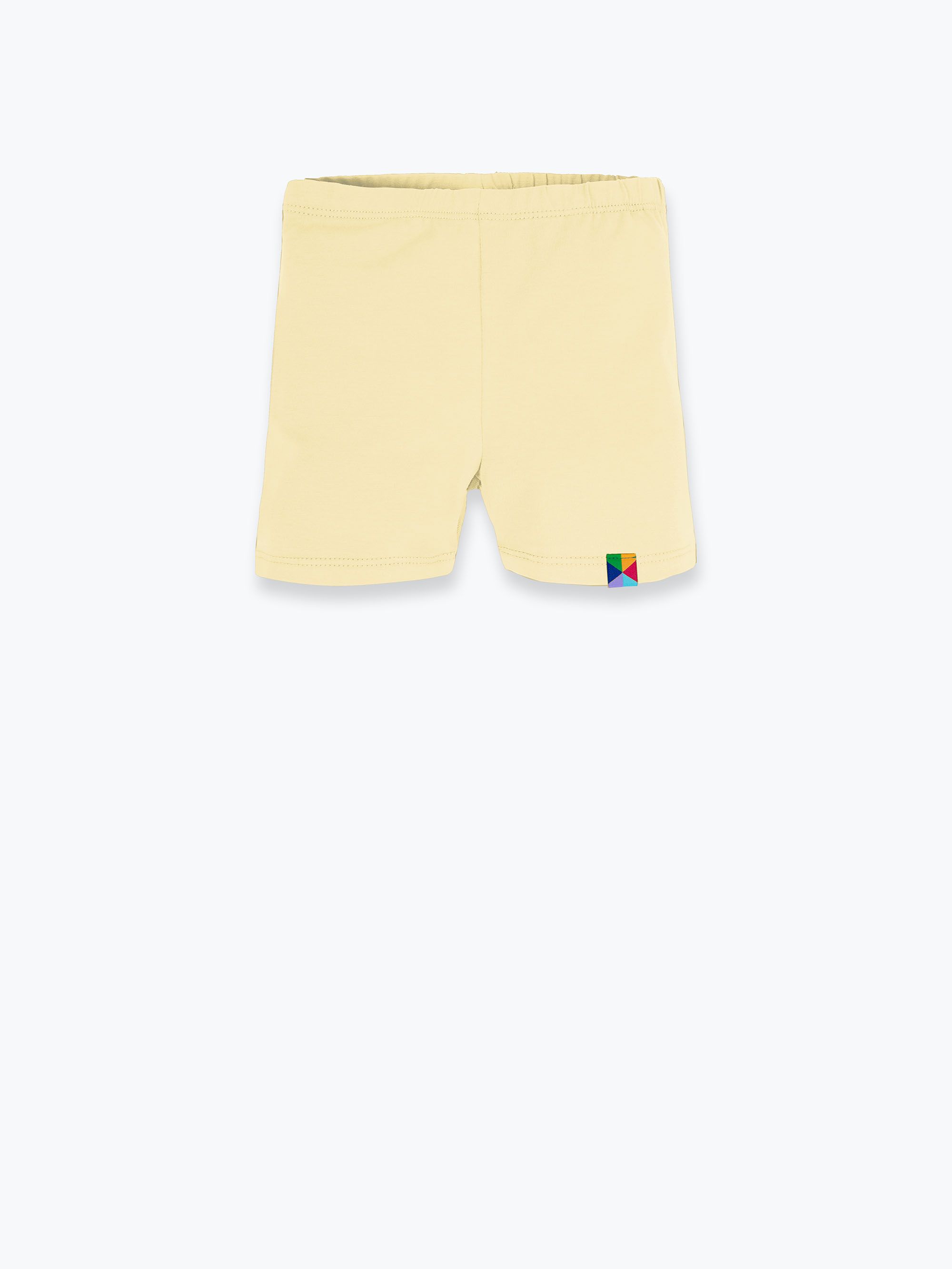 Jasnożółte legginsy krótkie