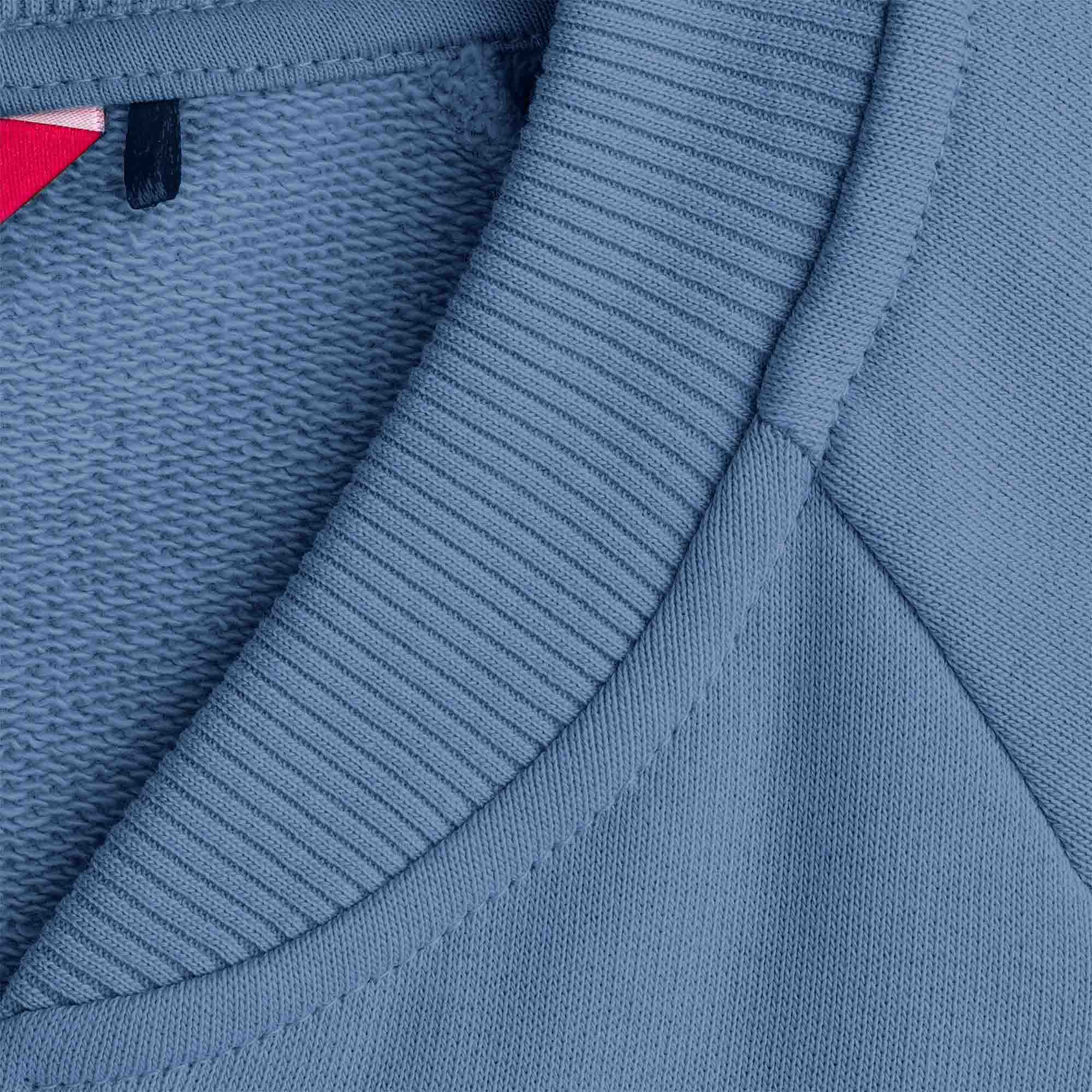 Błękitna bluza na zamek męska