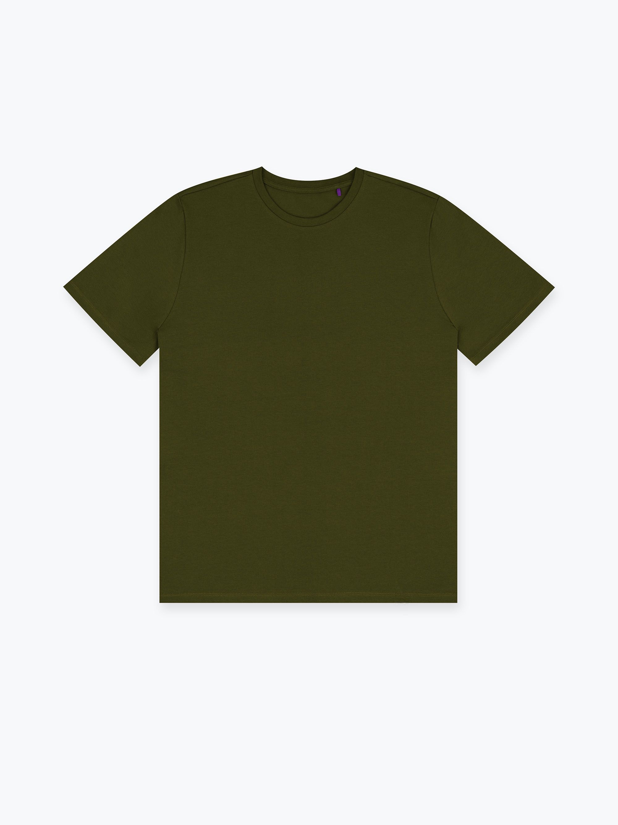 Khaki ribbed T-shirt Men