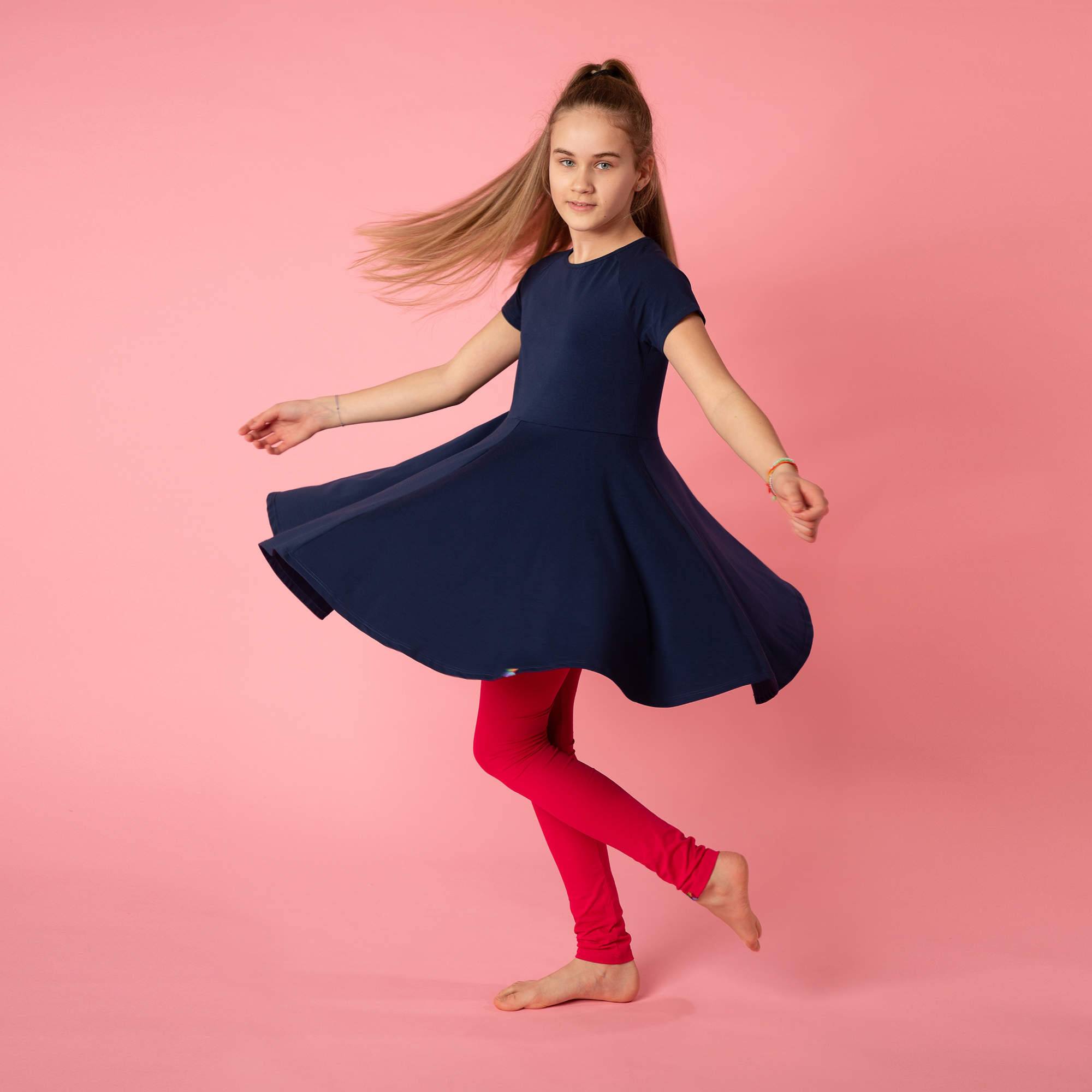Różowe legginsy Junior