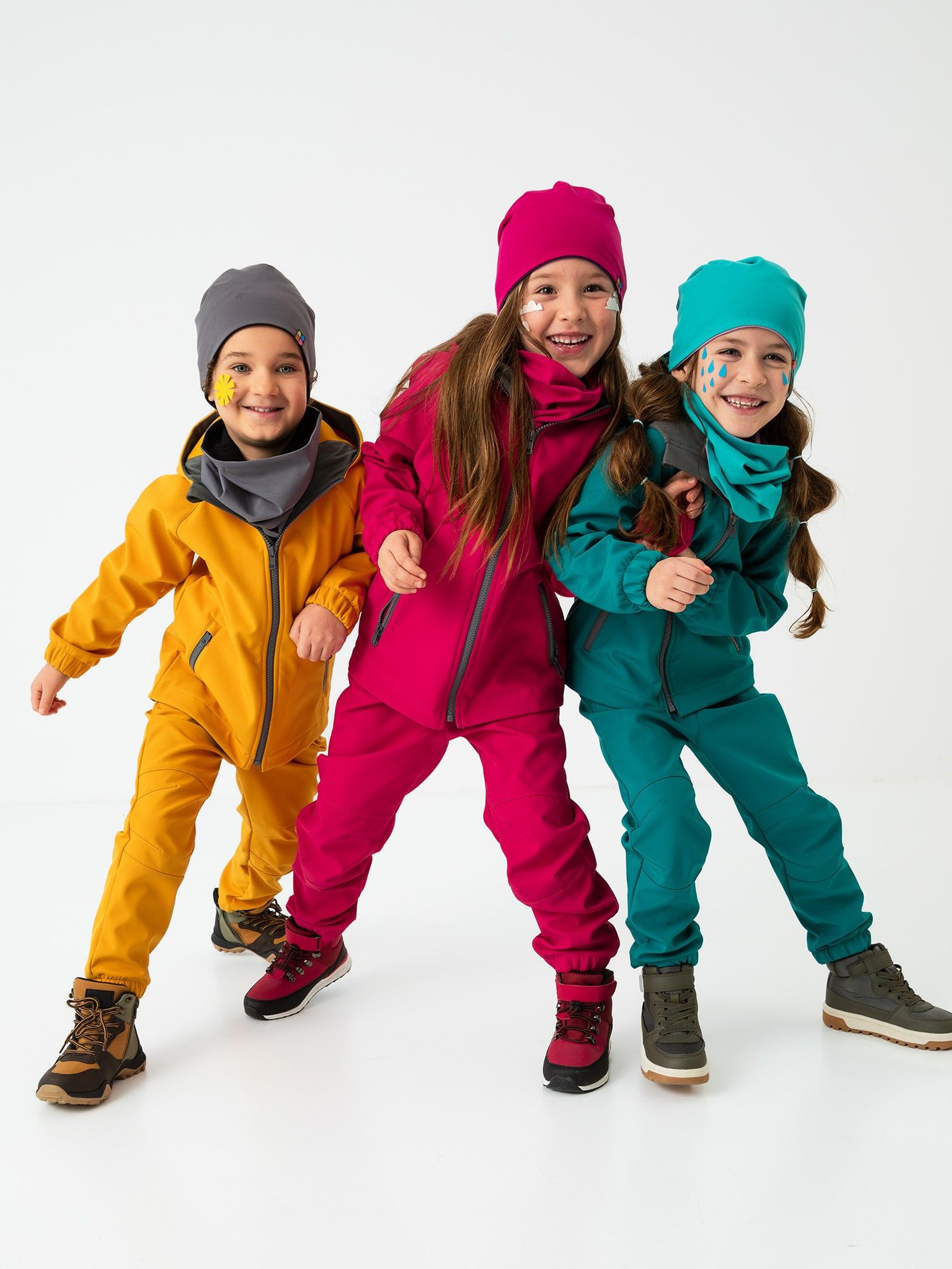 Pink-violet Reversible Beanie & Neck Warmer Set Junior