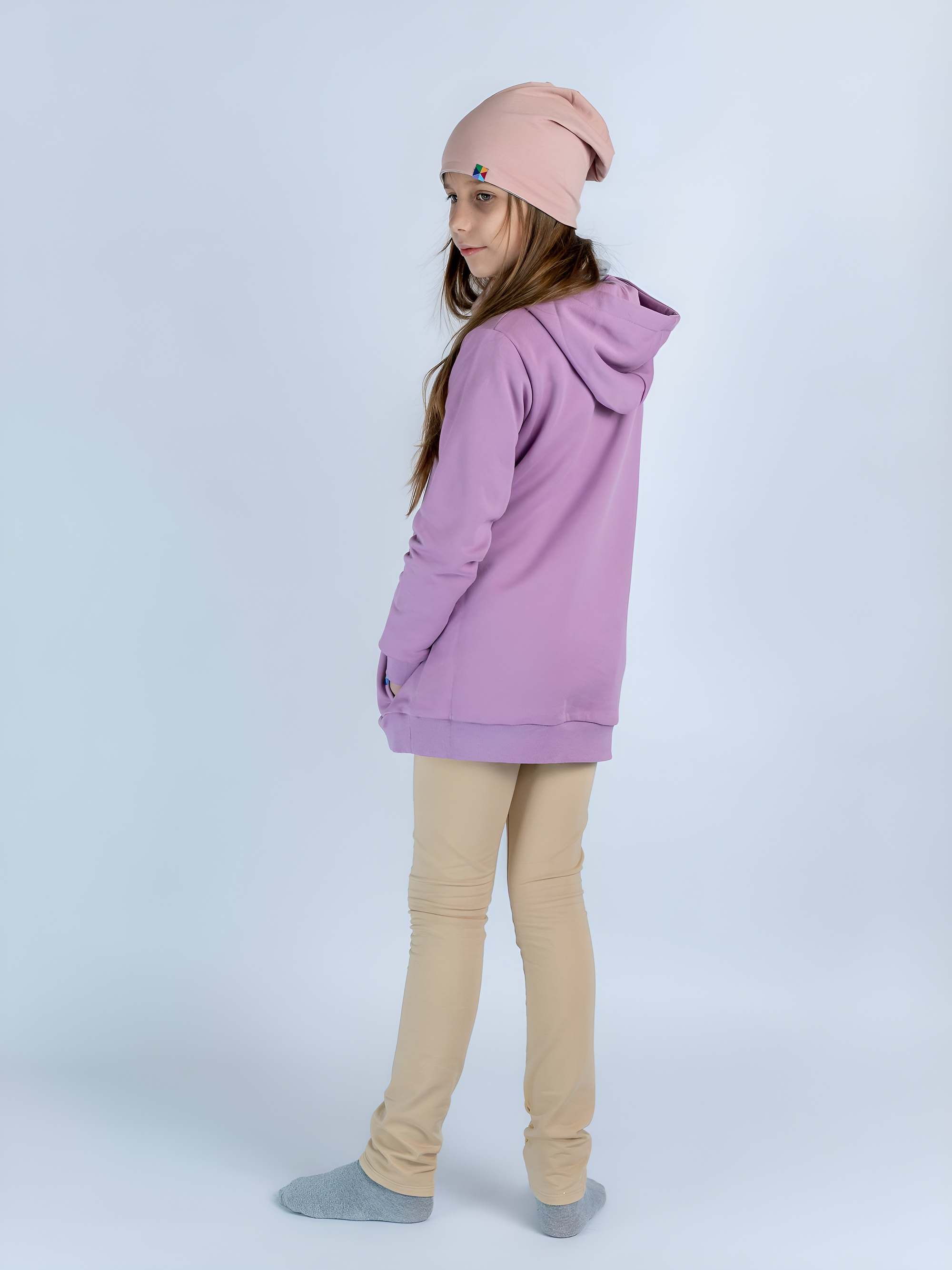 Beżowe legginsy Junior