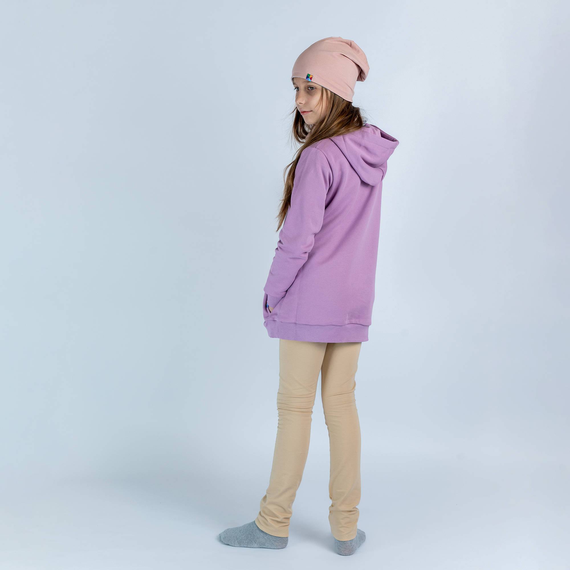 Beżowe legginsy Junior