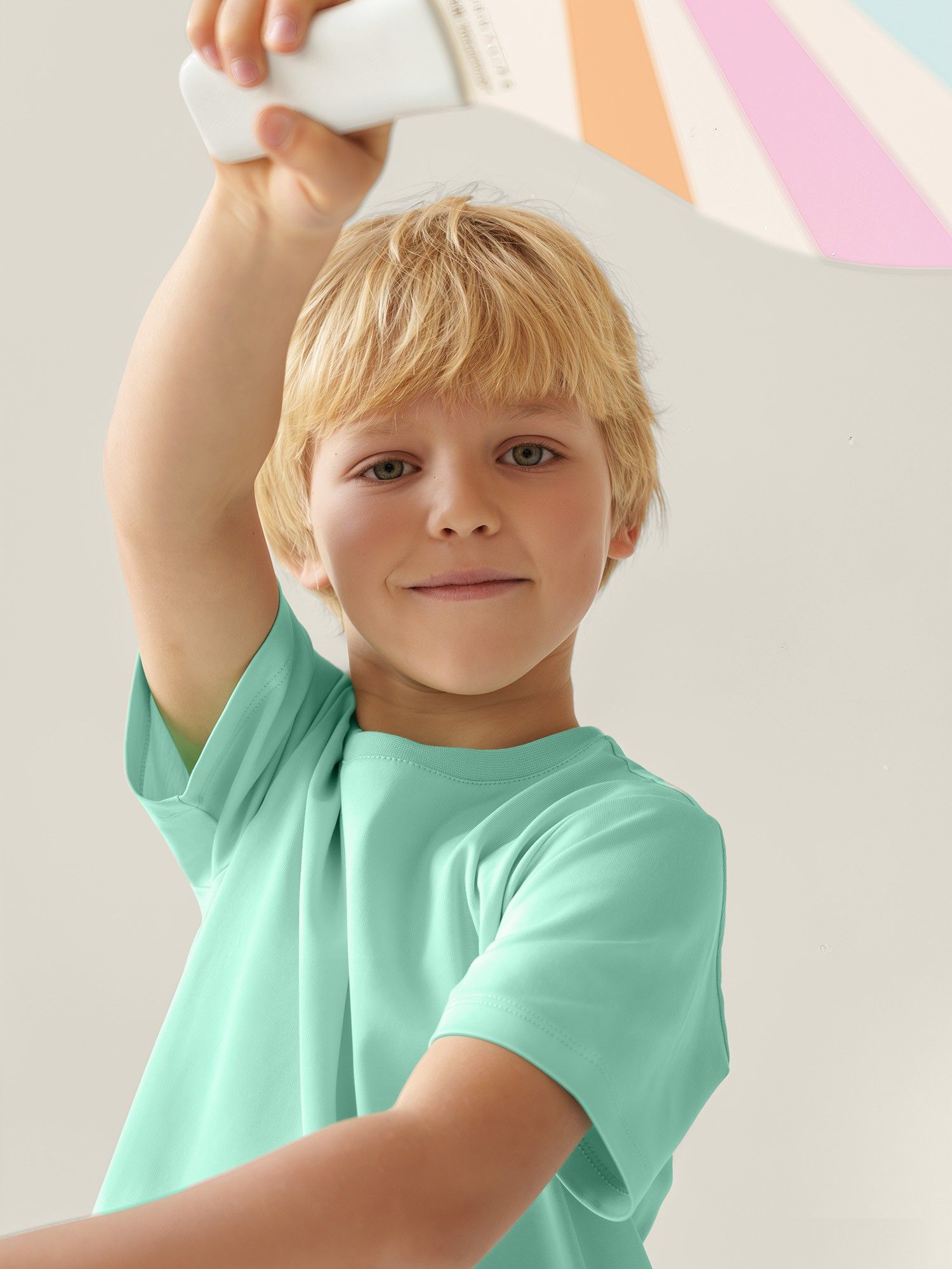 Mint Ribbed Hem T-shirt