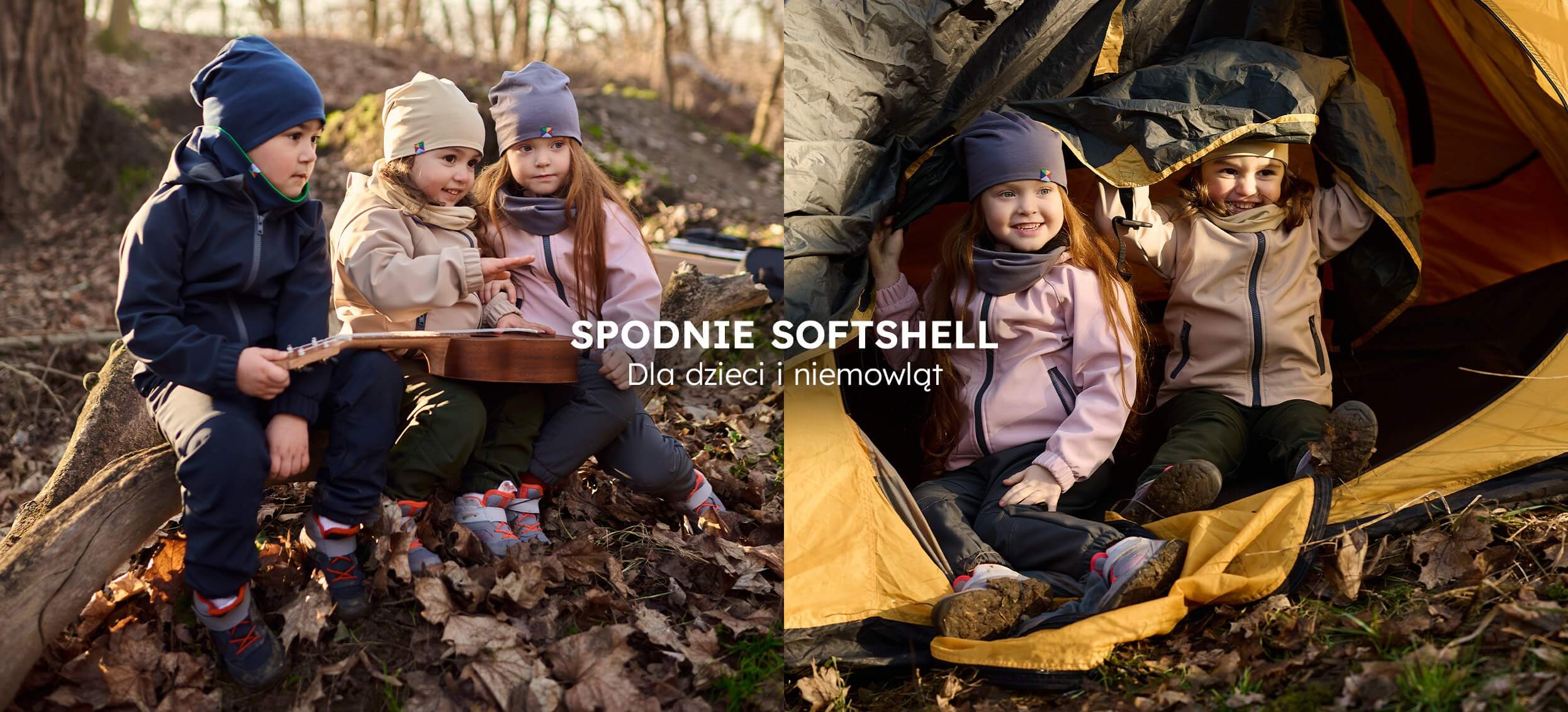 spodnie z softshellu dzieci