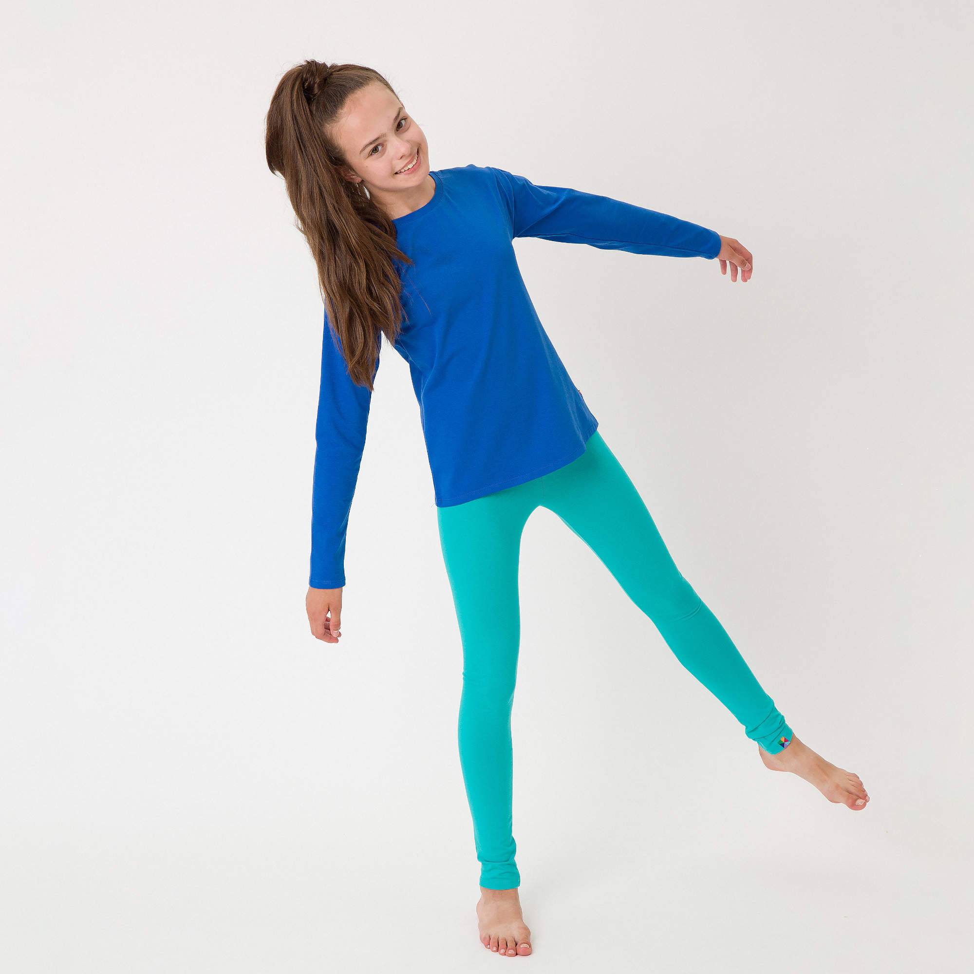 Turkusowe legginsy Junior
