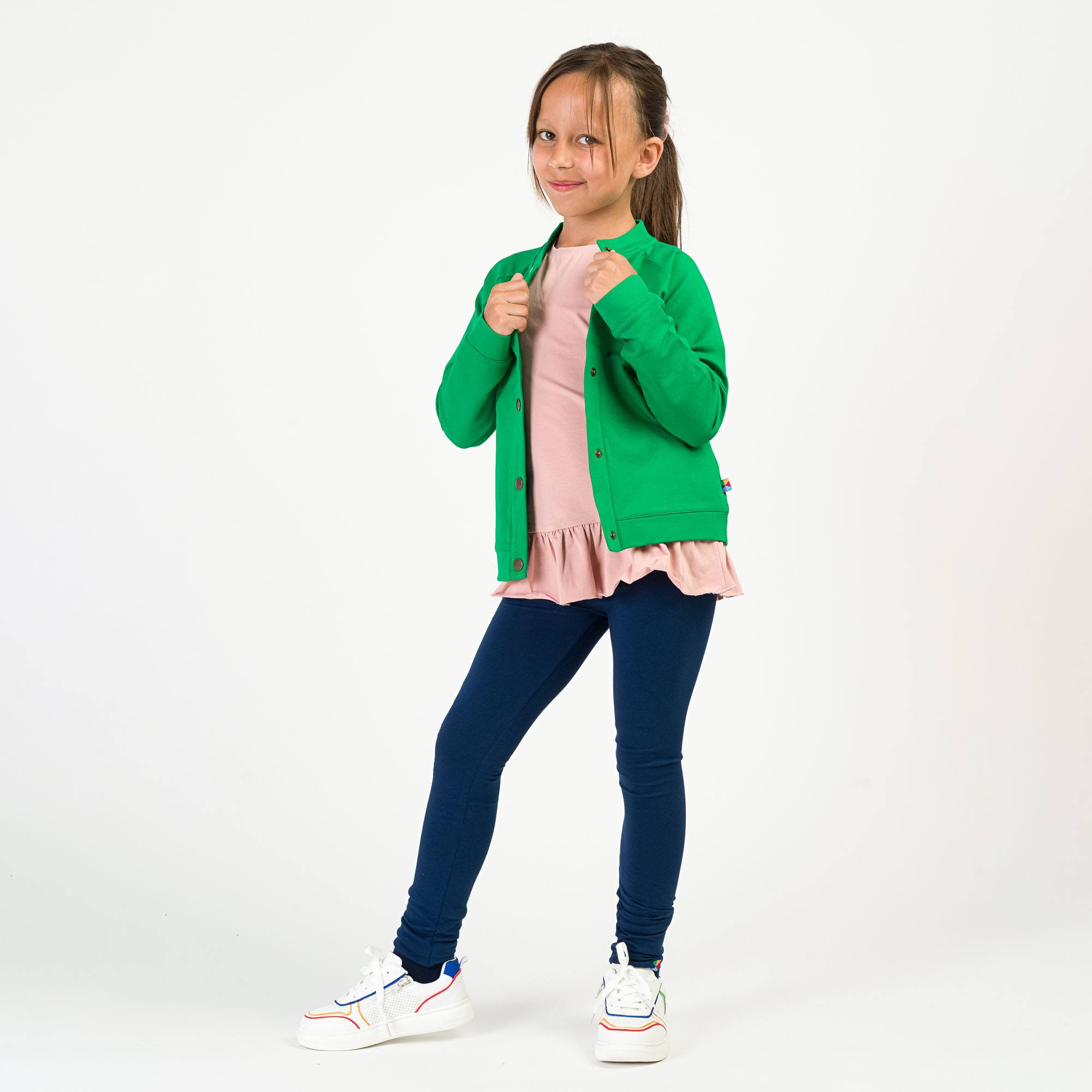 Granatowe legginsy