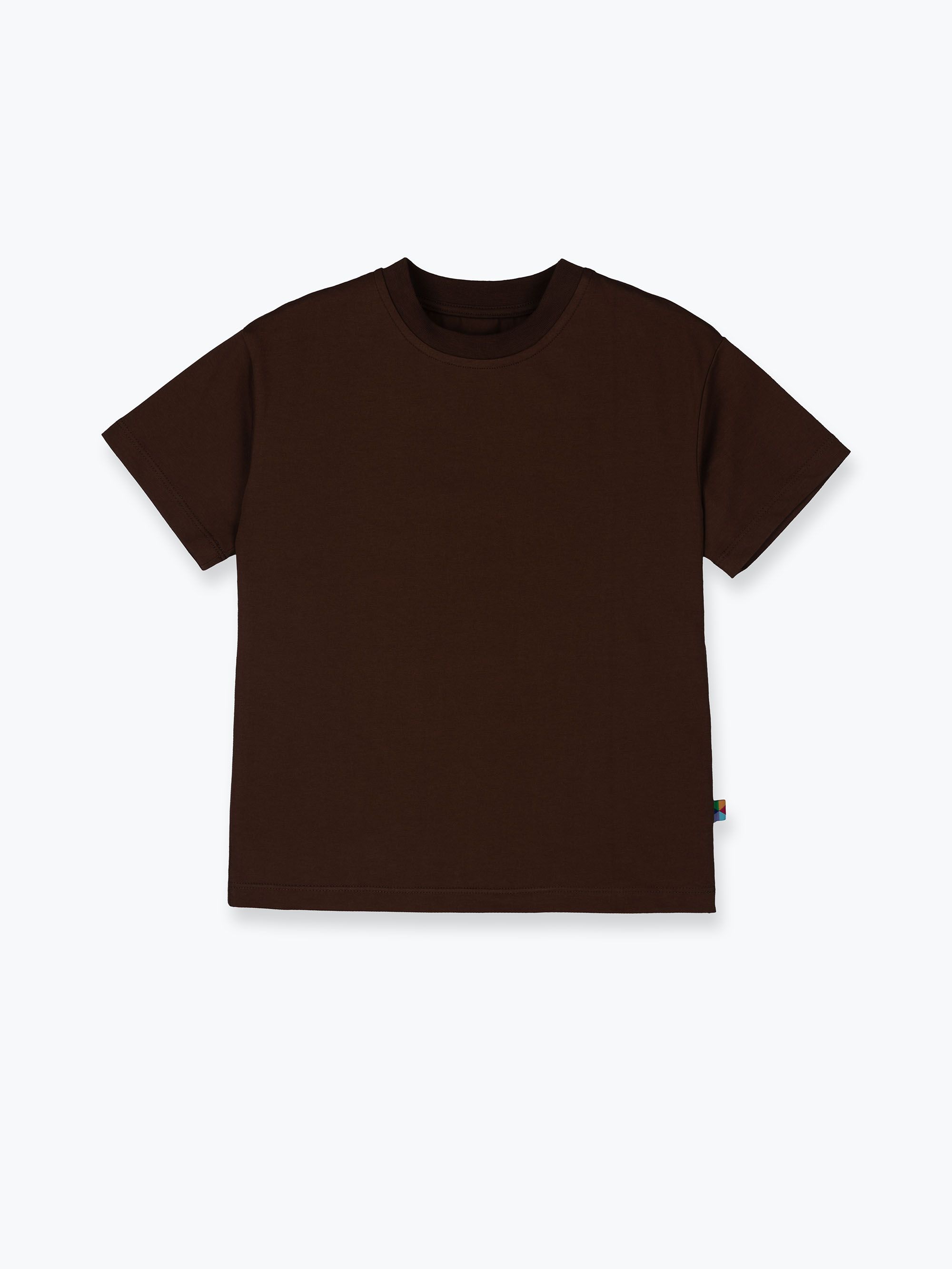 Brązowy T-shirt oversize
