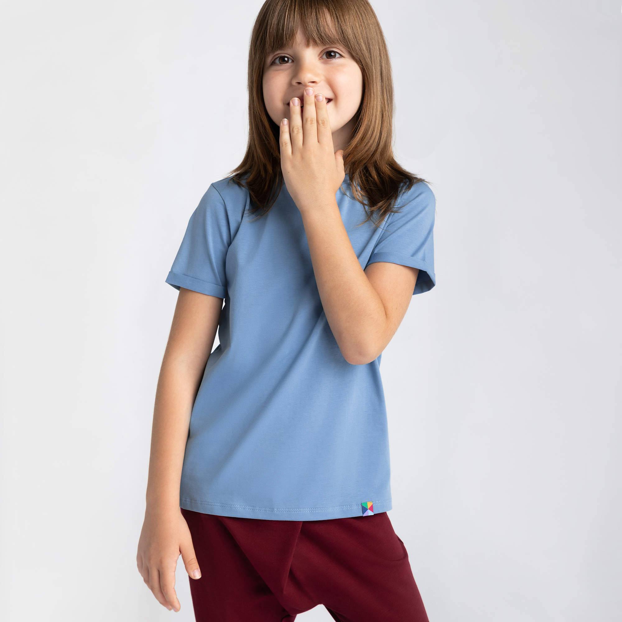 Błękitny T-shirt