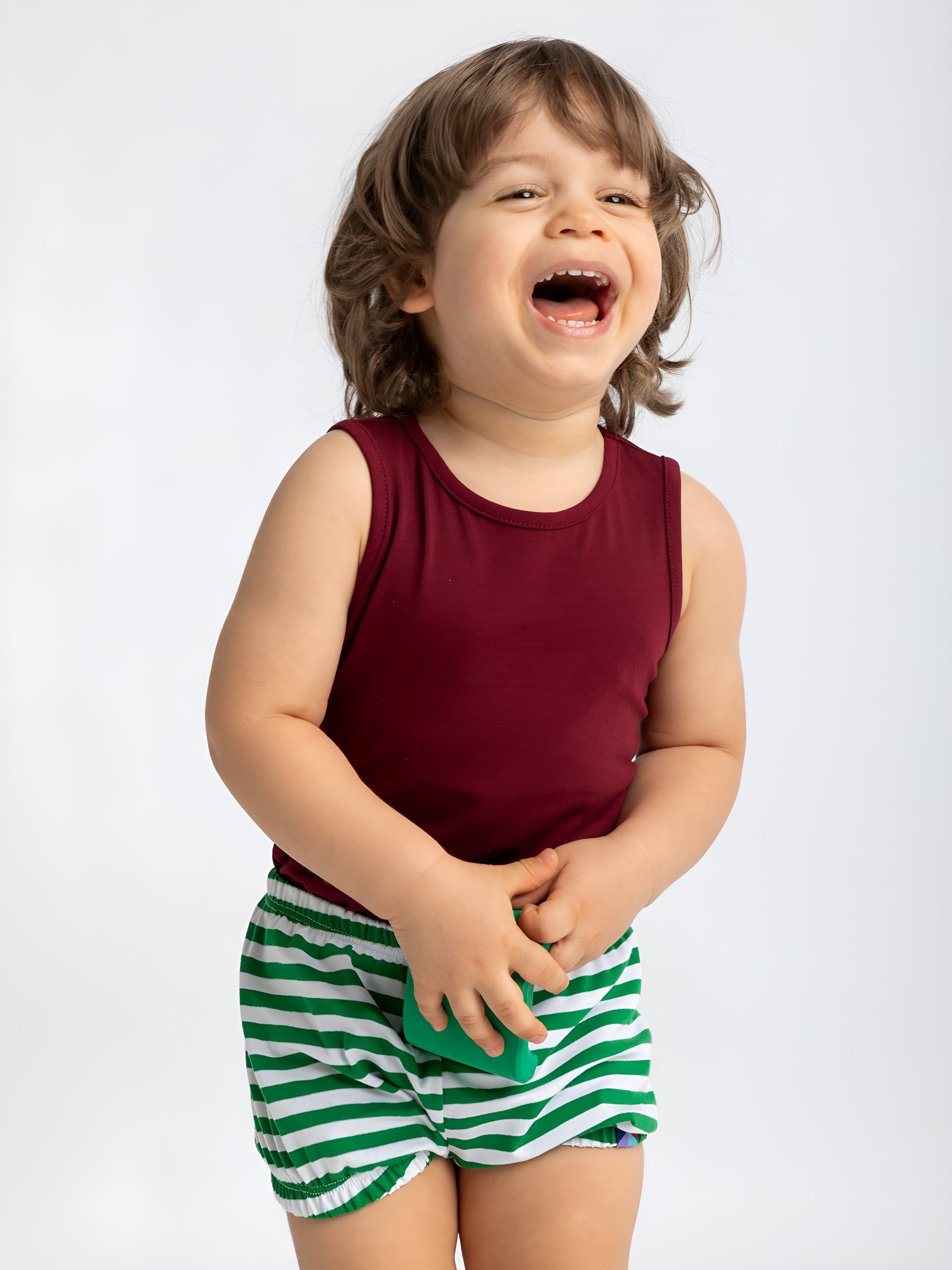 Green stripes bloomers