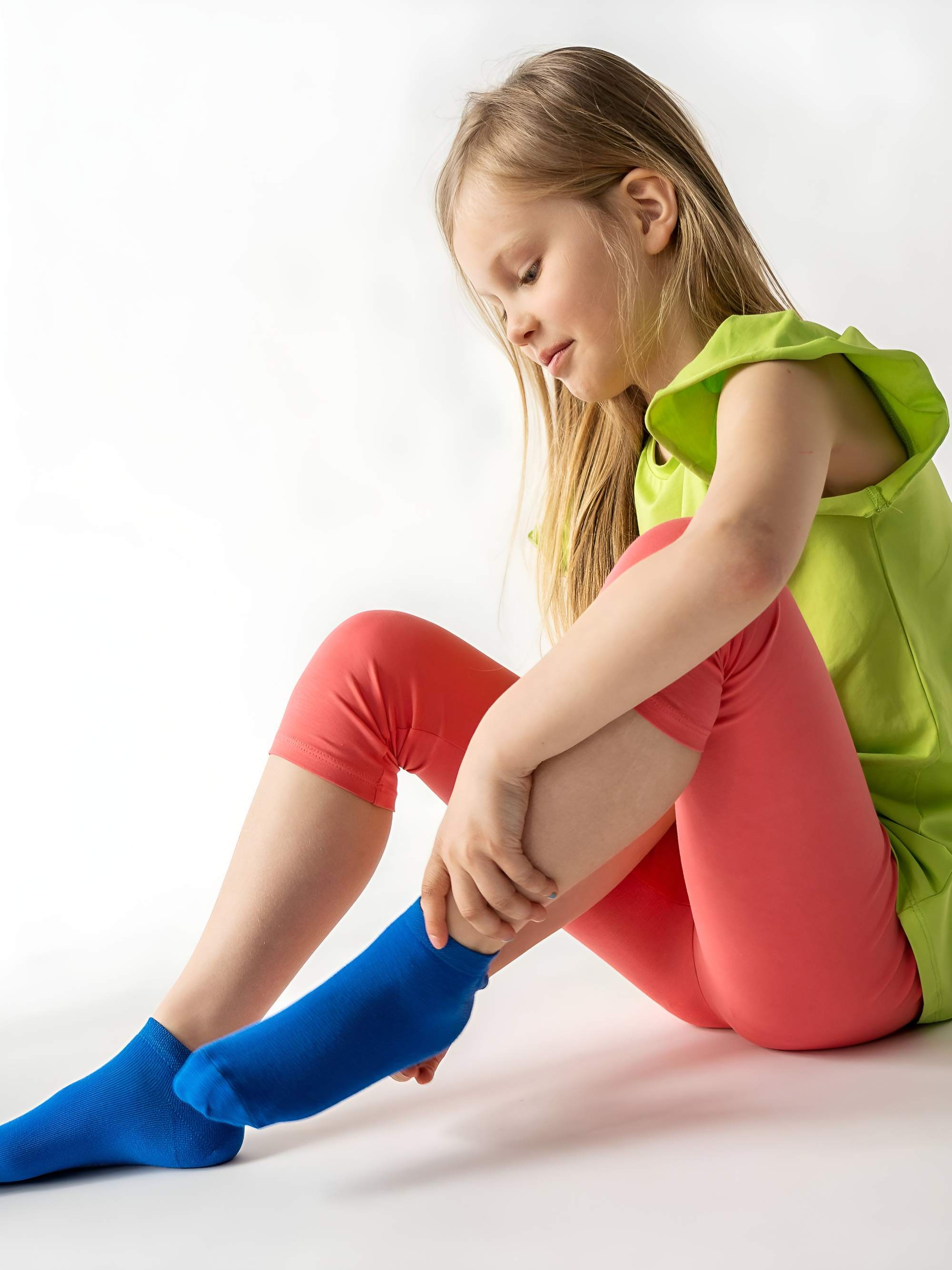 Blue ankle socks