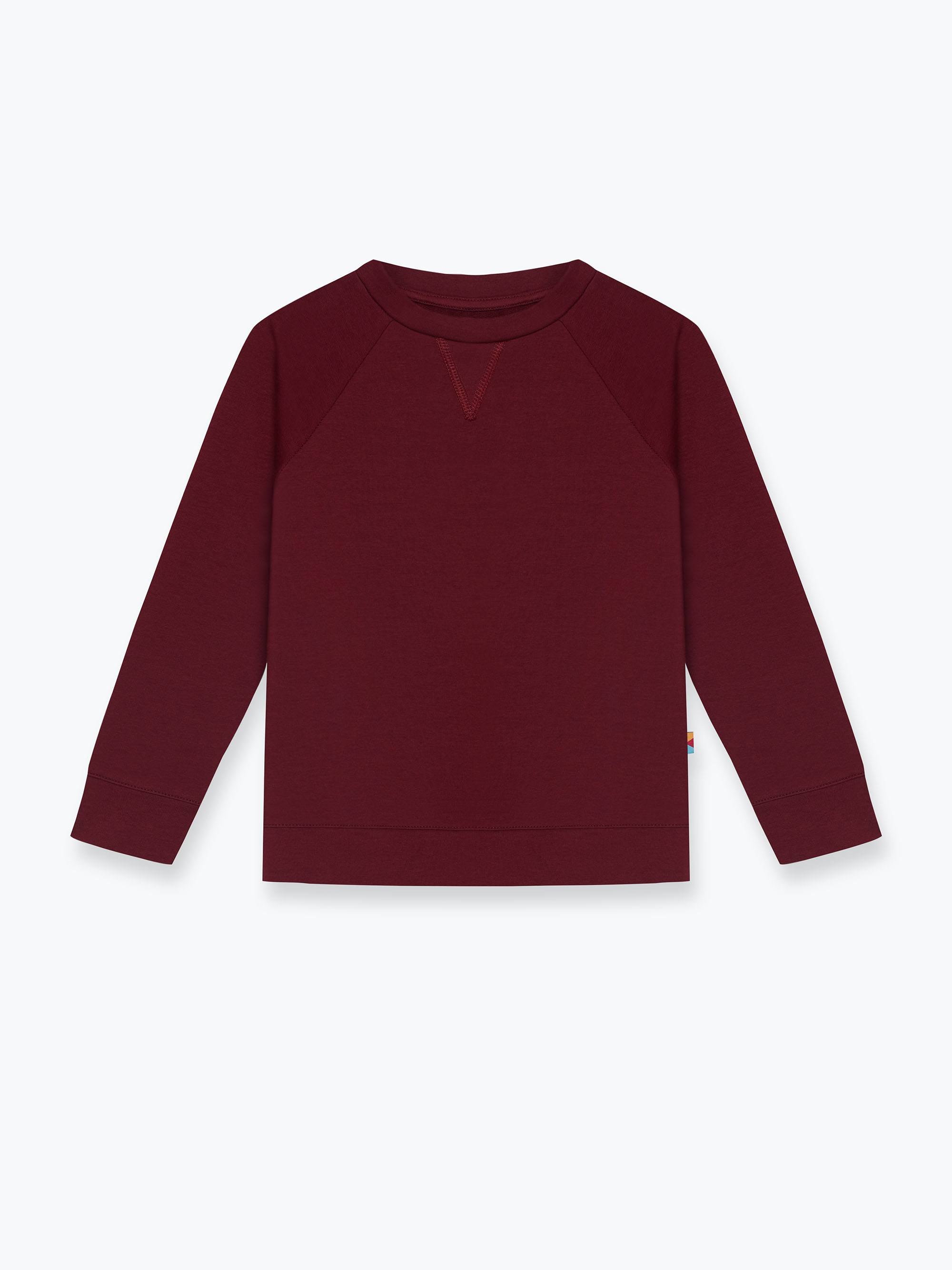 Bordowa bluza dresowa