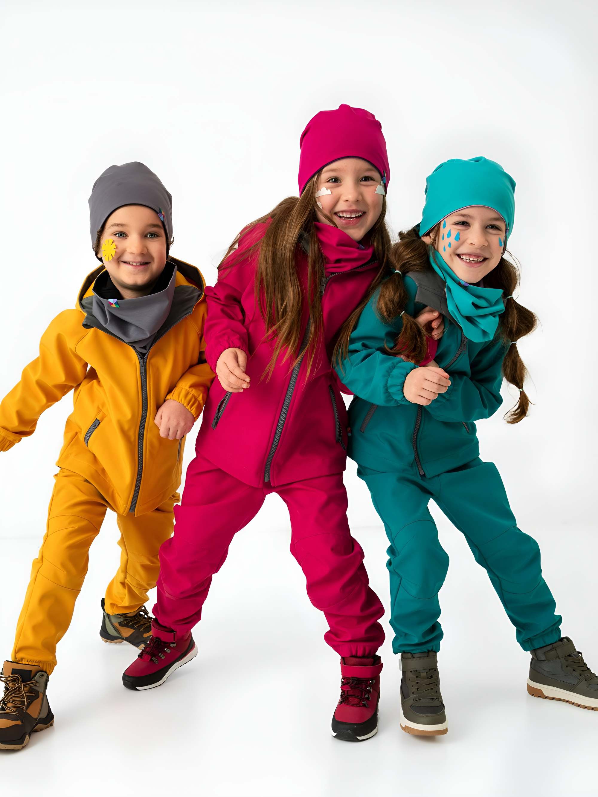 Różowe spodnie softshell dla dzieci