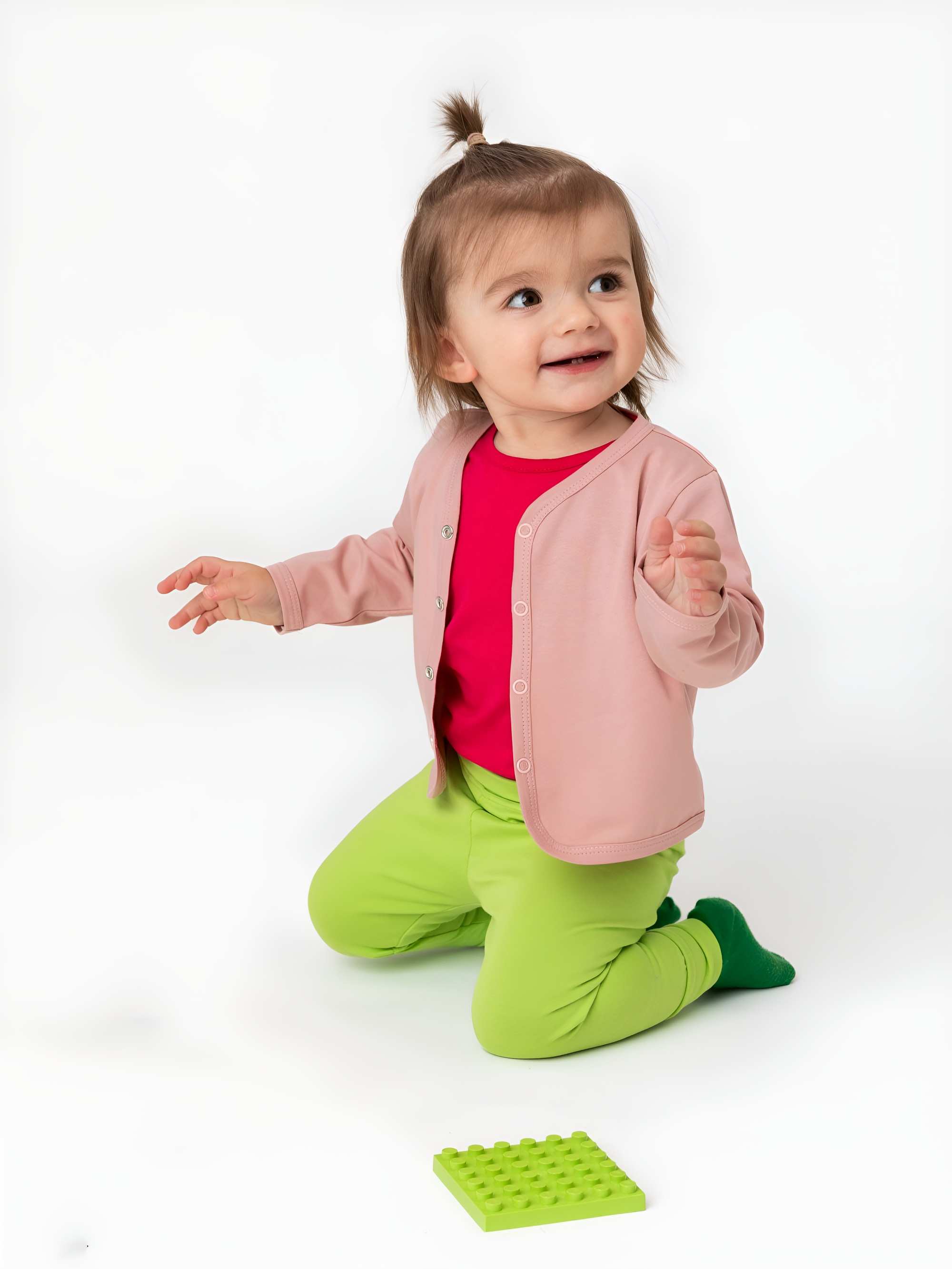 Lime green jersey pants