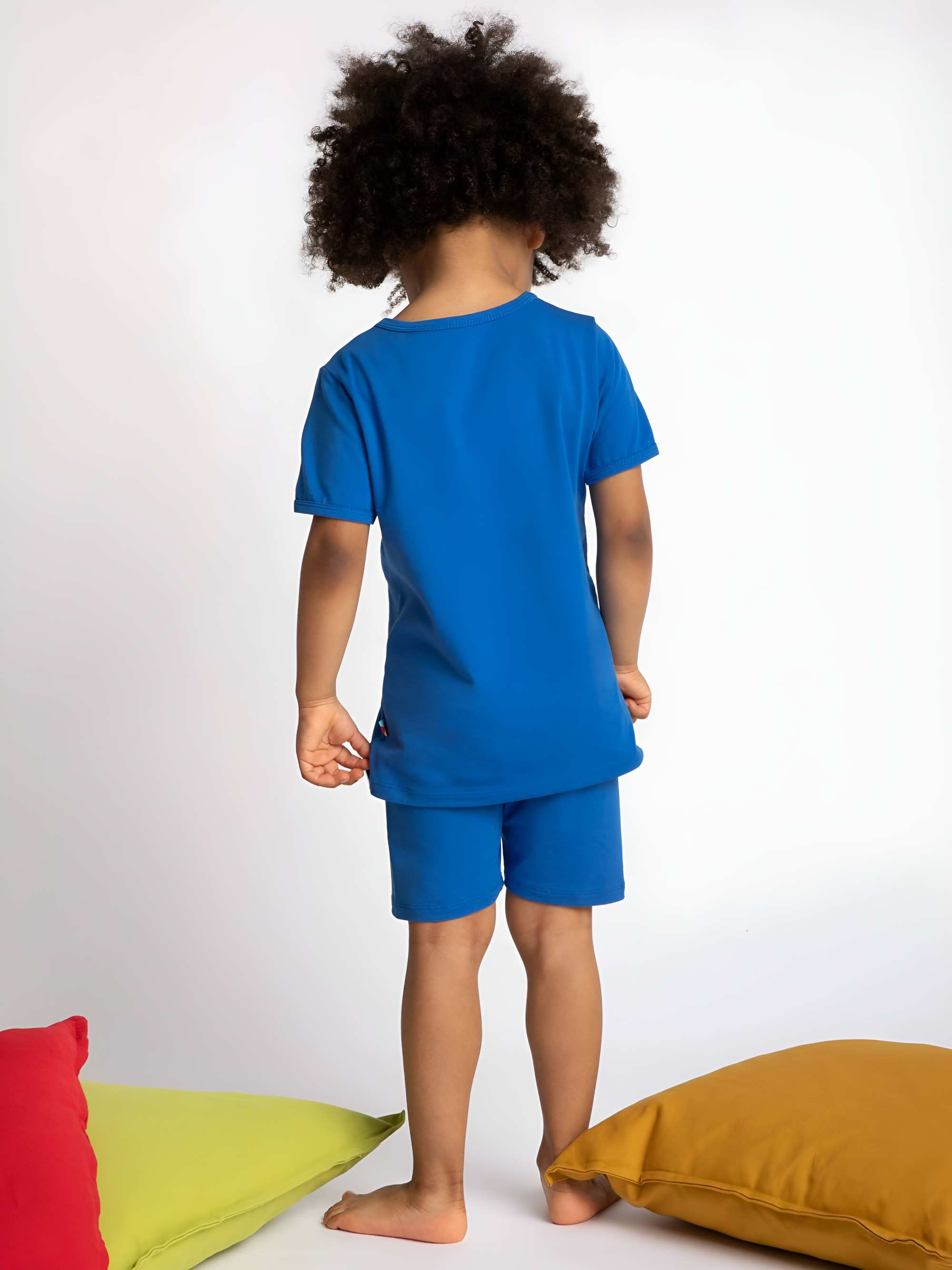 Blue short sleeve pyjamas