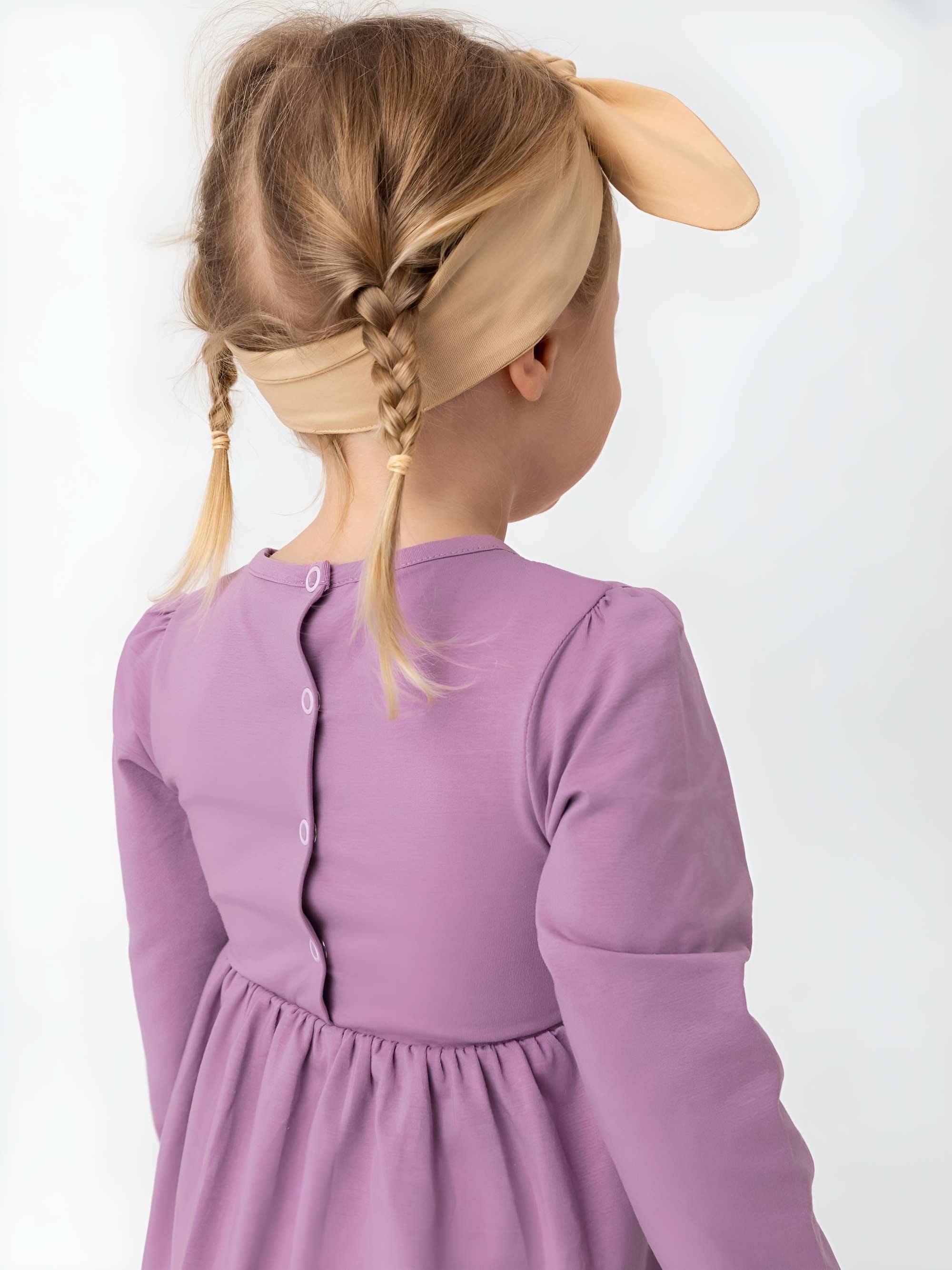Light purple long sleeve bodysuit dress