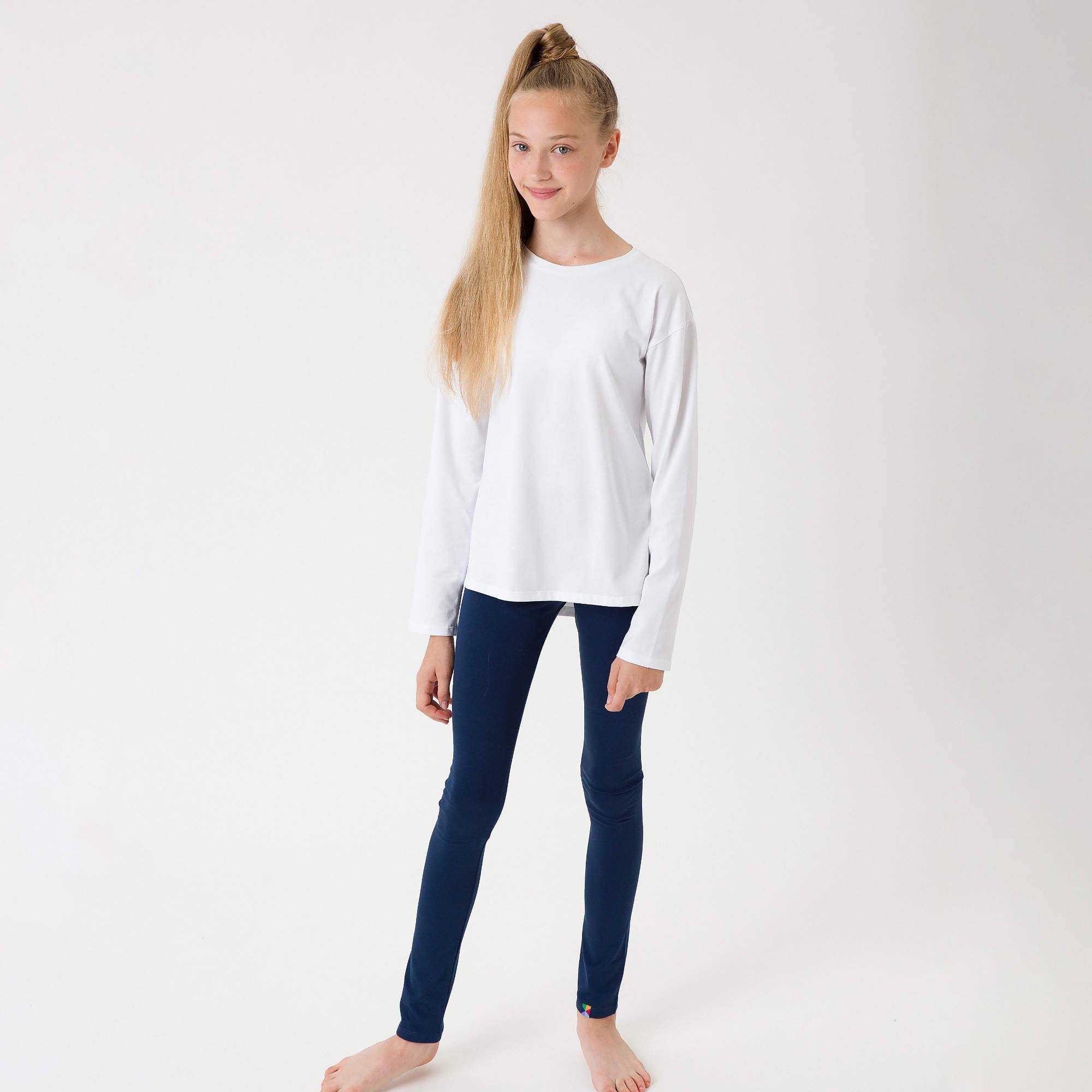 Granatowe legginsy Junior