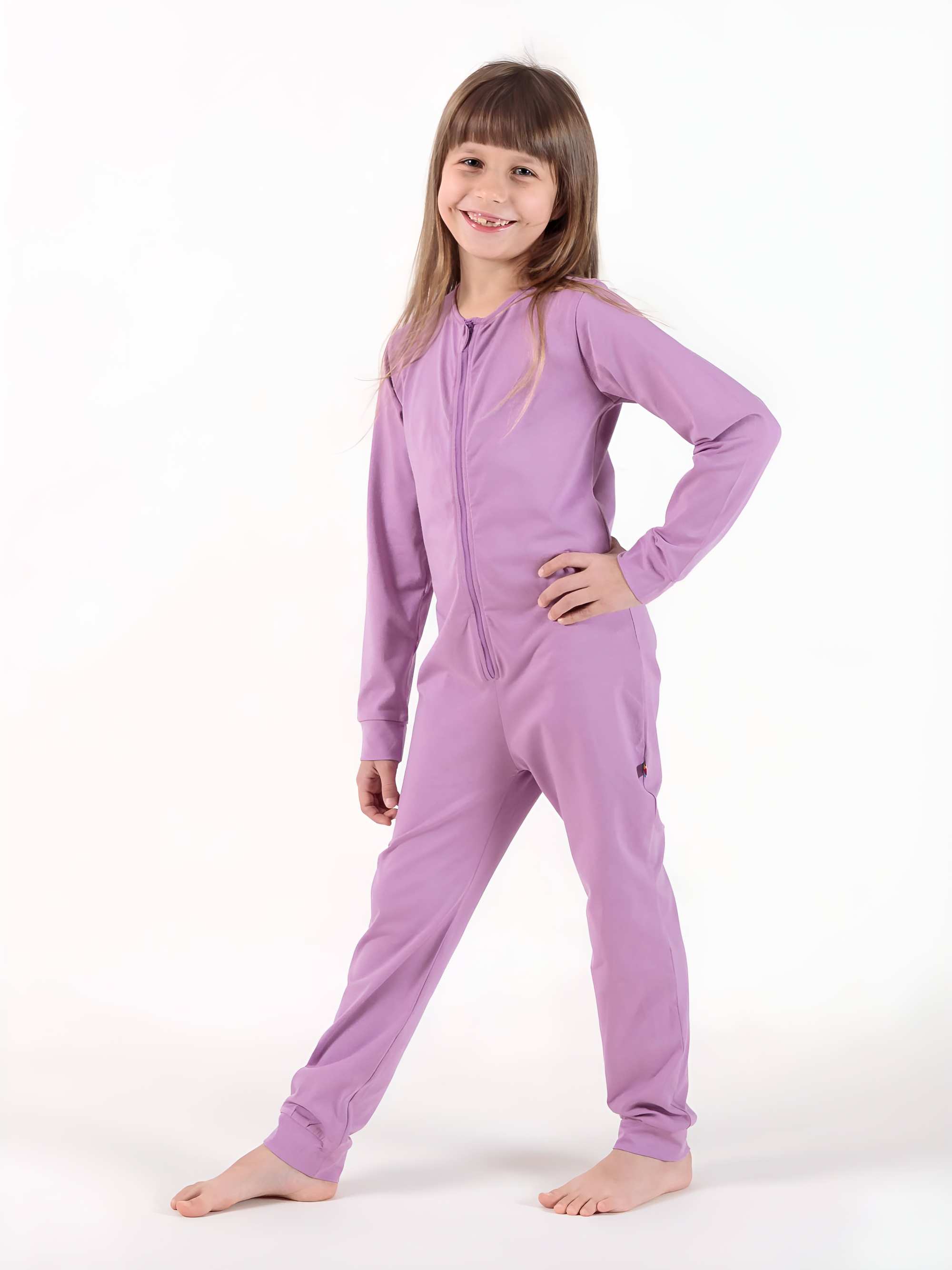 Light purple romper sleeping suit