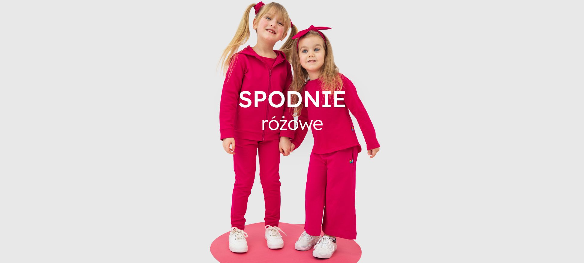 spodnie różowe