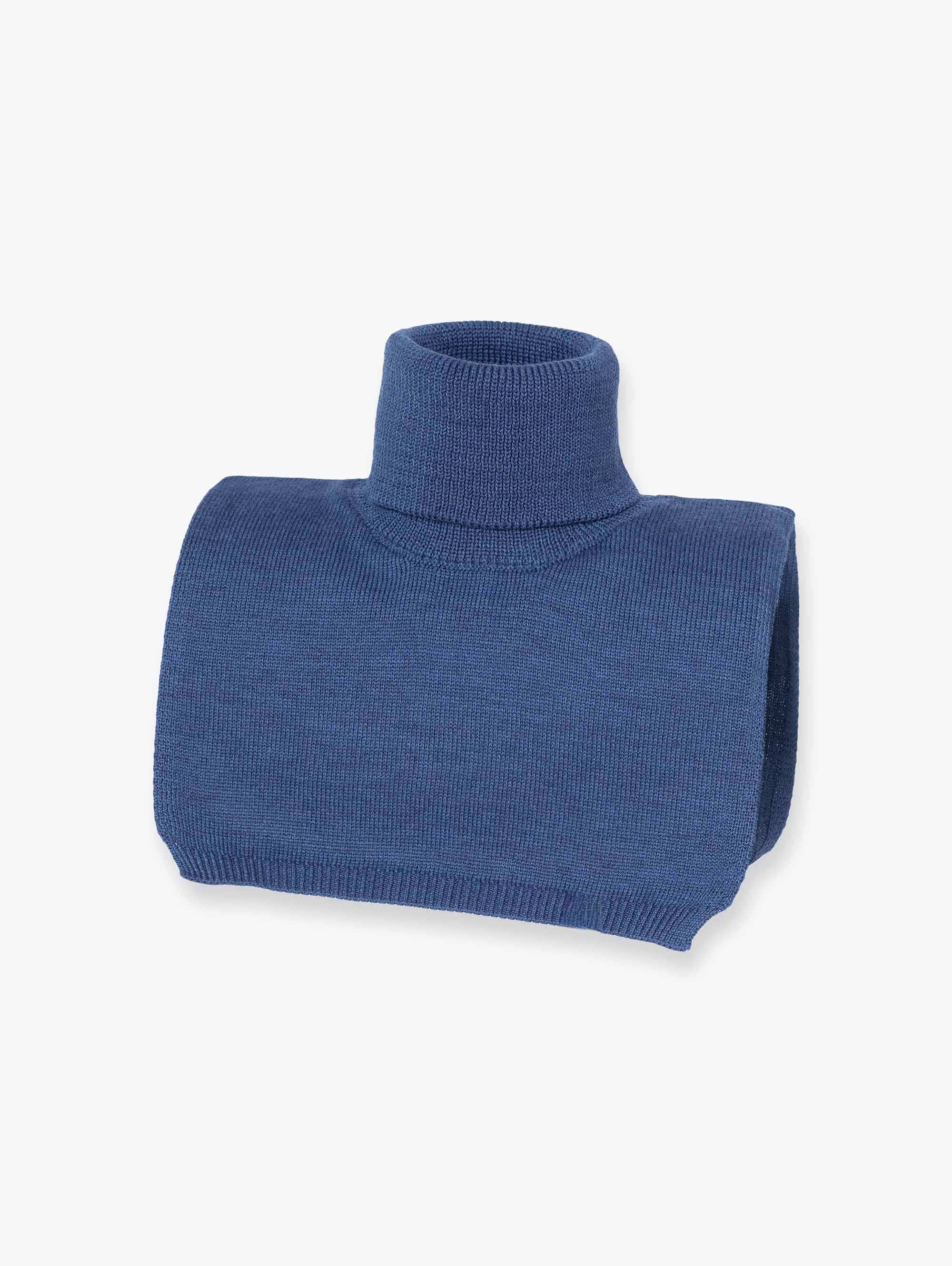 Granatowy golf merino bez podszewki