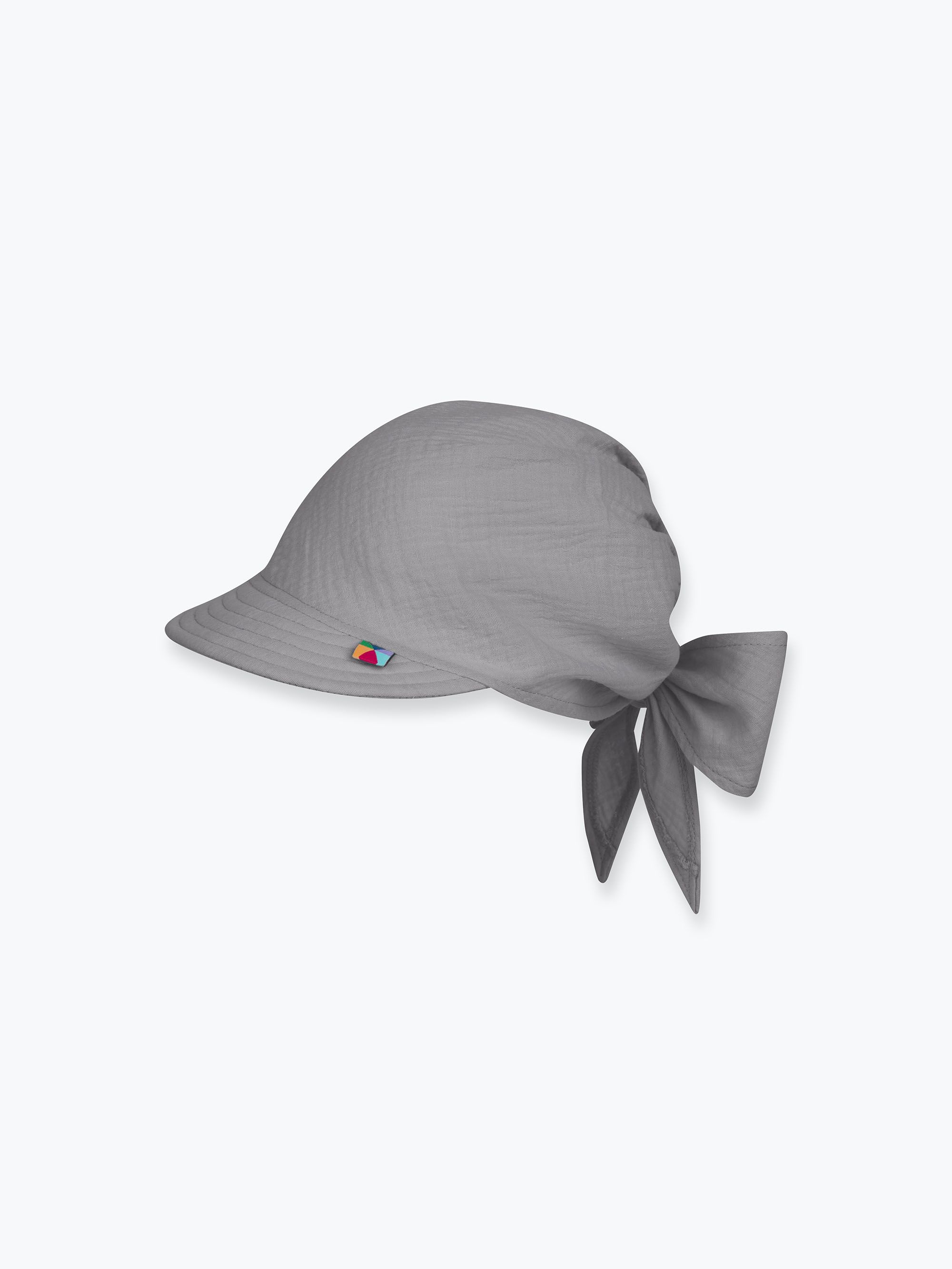 Szara bandana muślinowa
