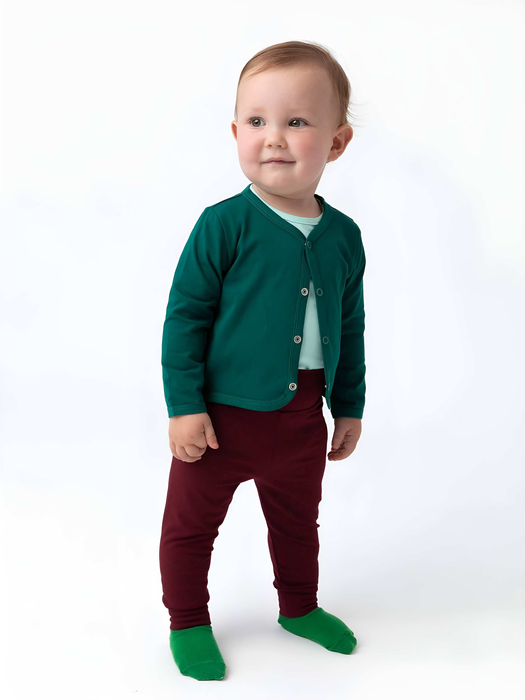 Burgundy jersey pants