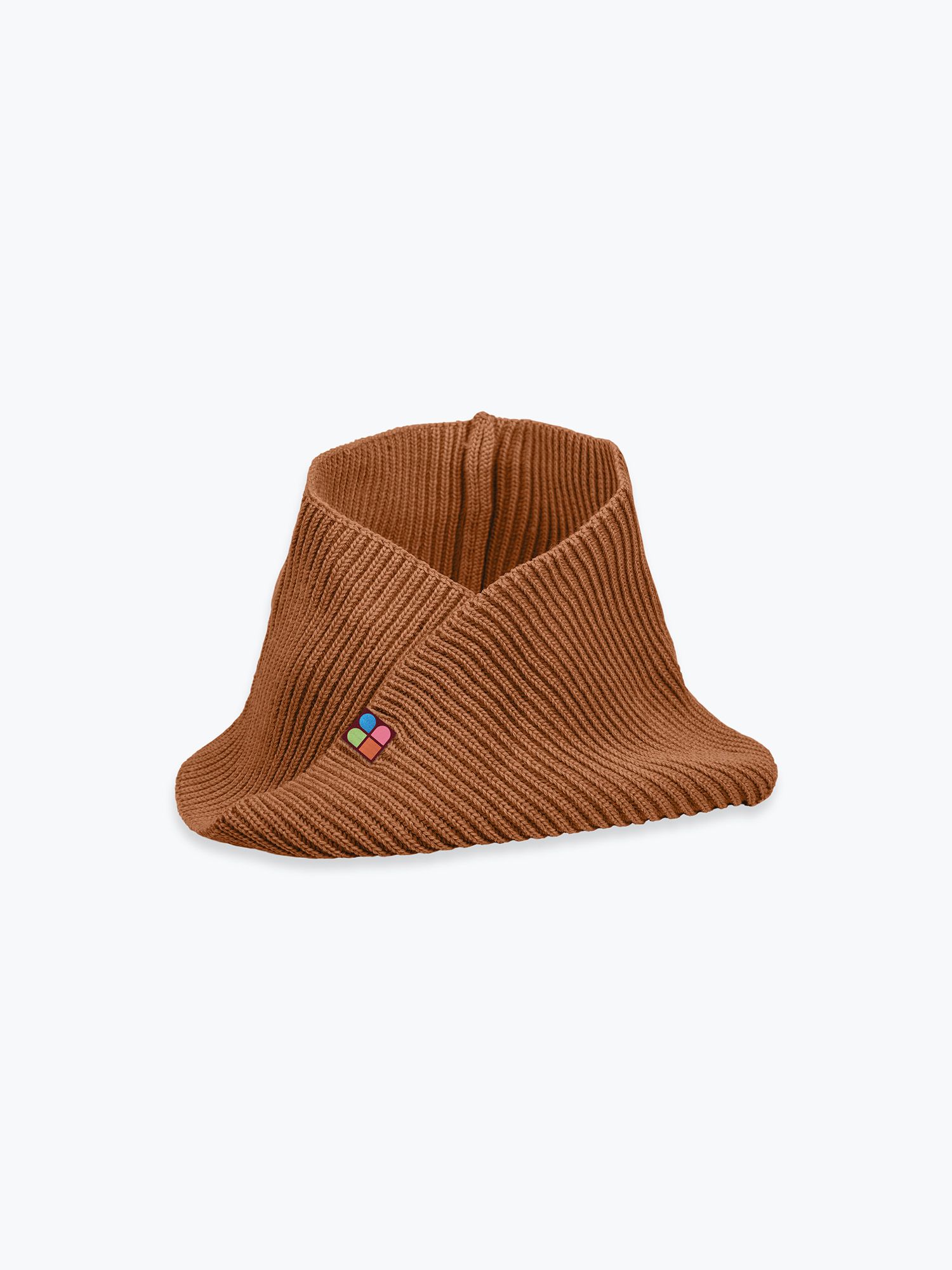 Caramel merino wool neck warmer kids