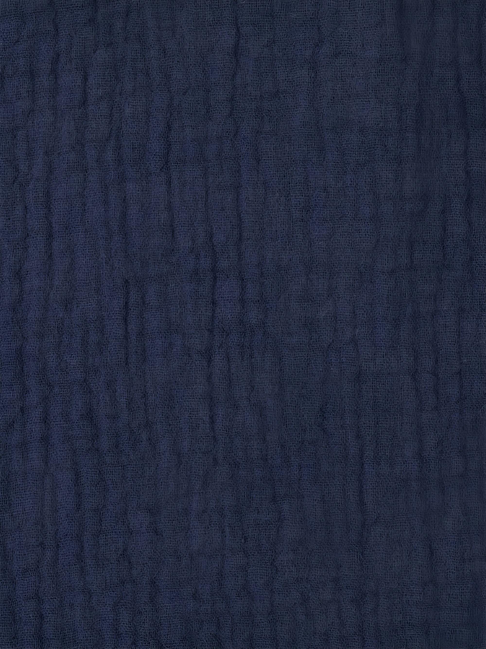 Navy blue muslin strappy dress Women