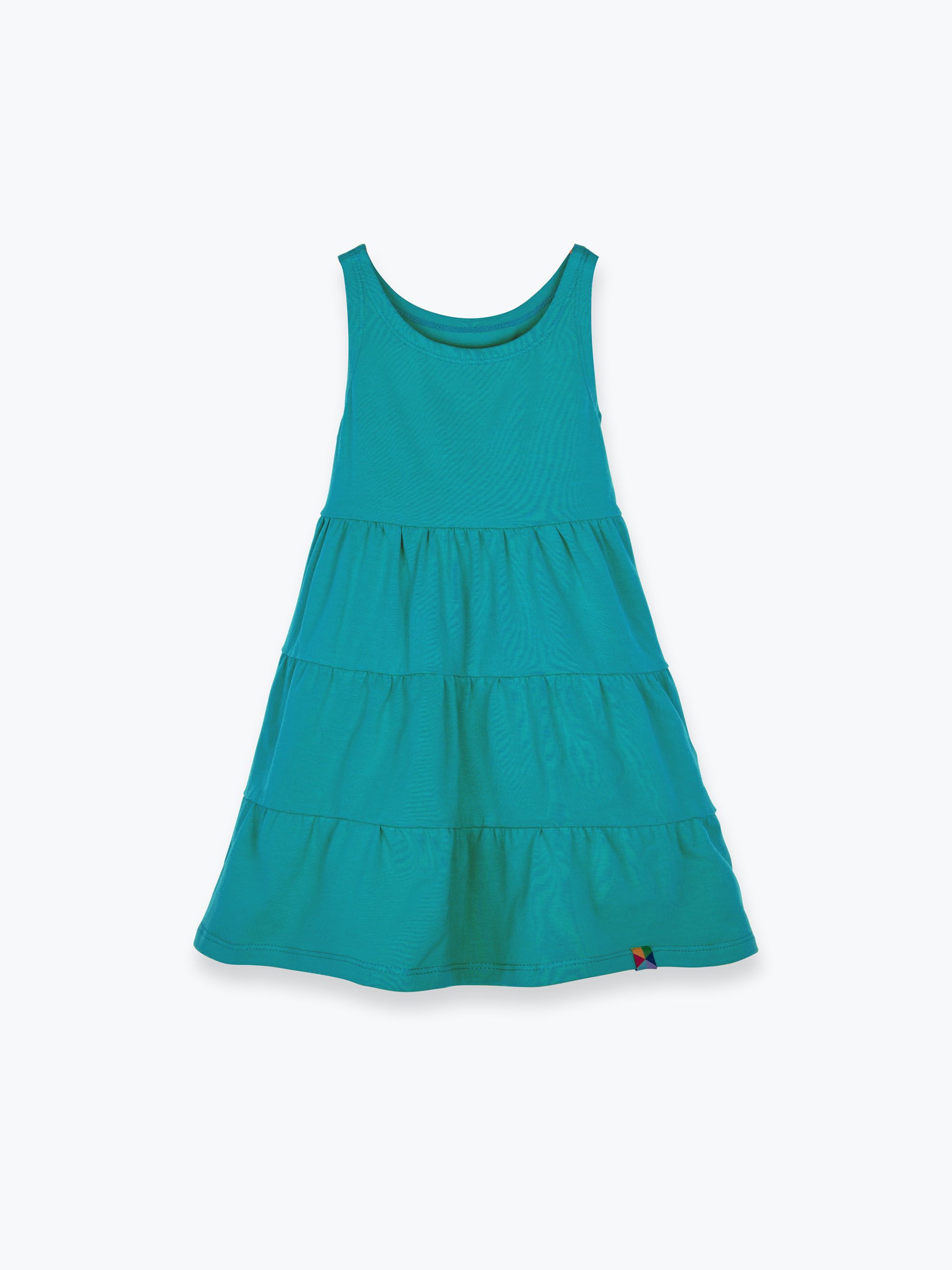 Turquoise sleeveless dress