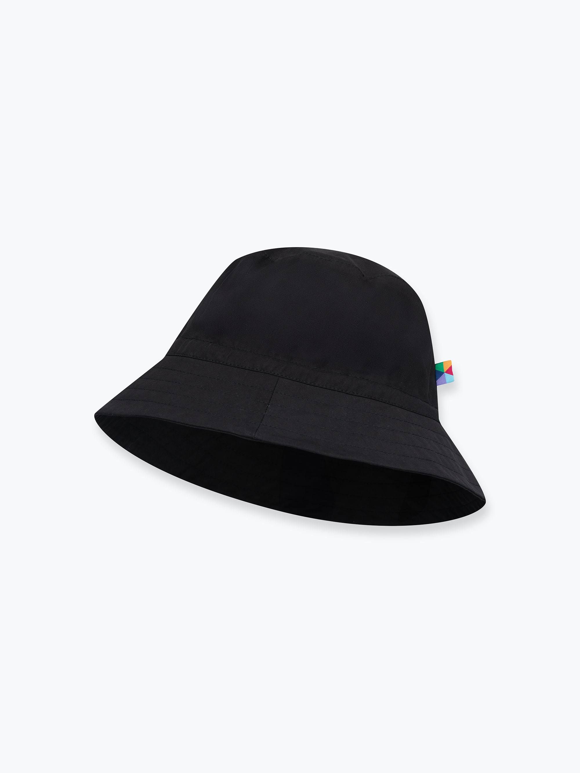 Czarny kapelusz bucket