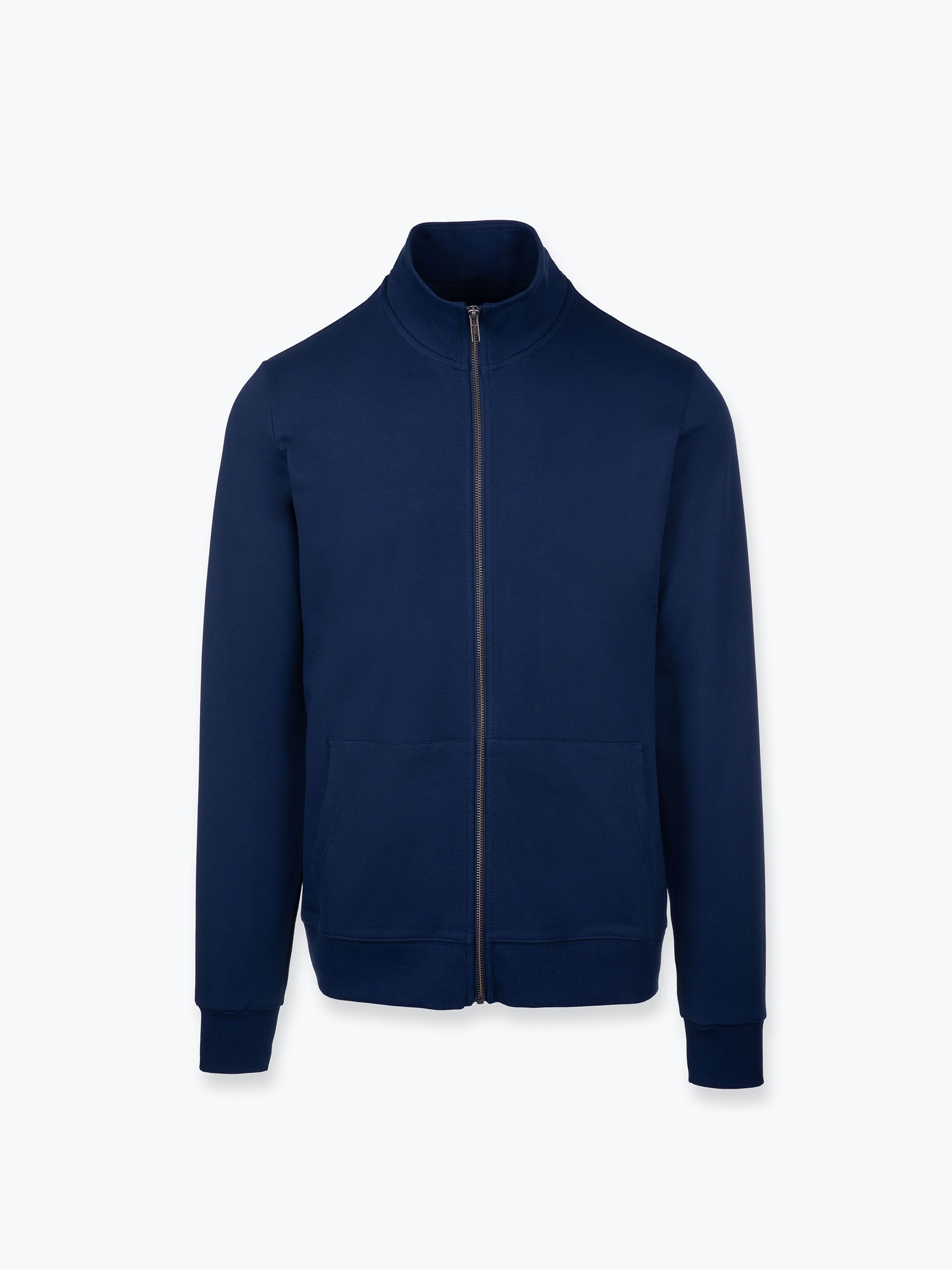 Granatowa bluza ze stójką męska