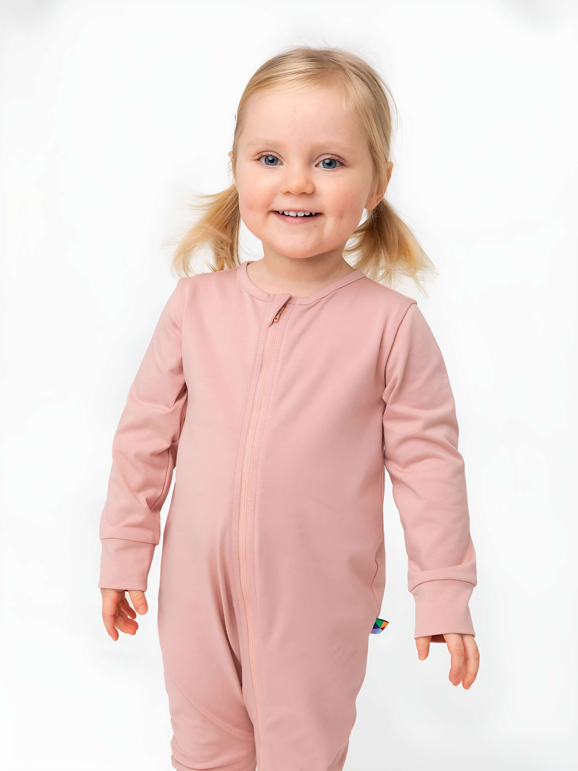 Powder pink romper suit